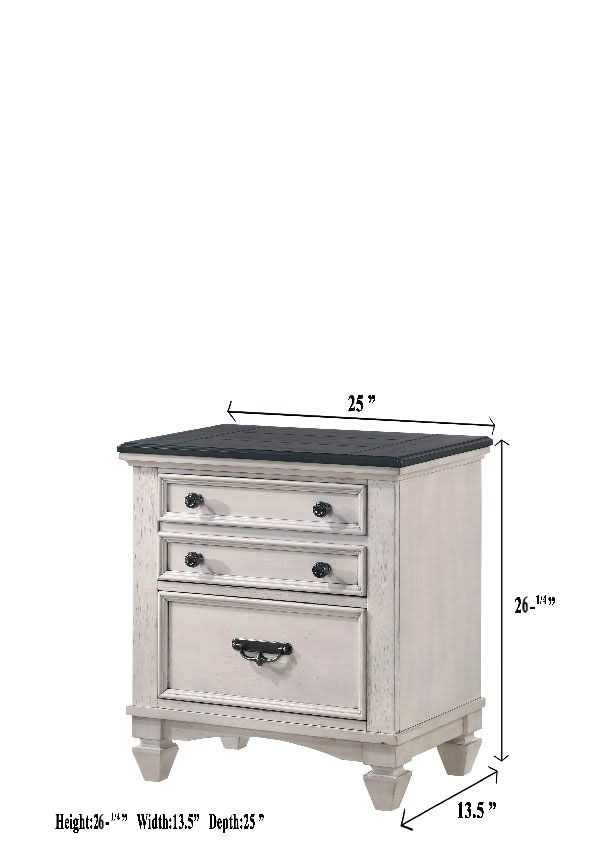 Sawyer - Accent Nightstand - Antique White - Image 4