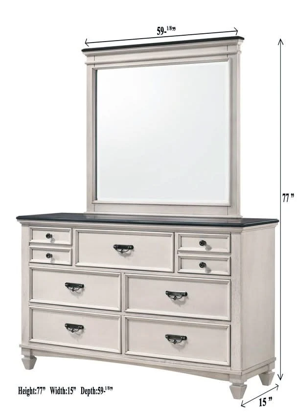 Sawyer - Dresser - Antique White - Image 3