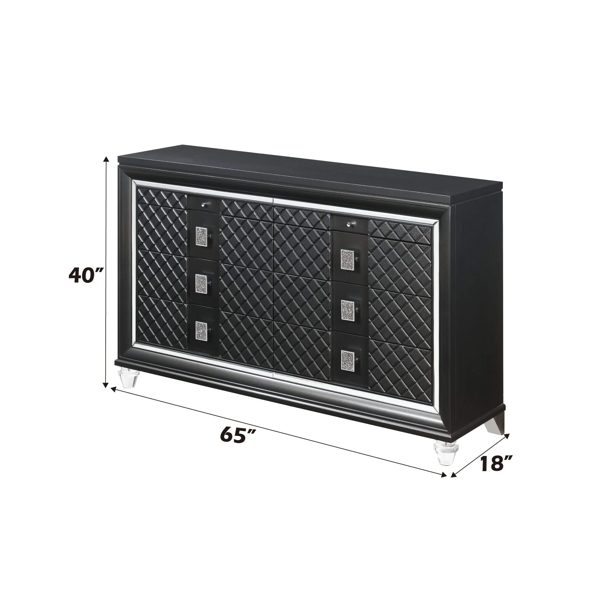 Sawyer - Metallic Dresser - Gray - Image 2