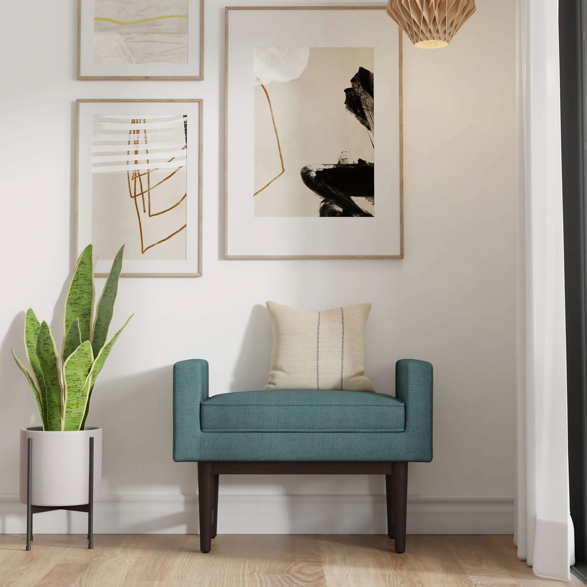 Scott - Upholstered Ottoman Bench - Image 9