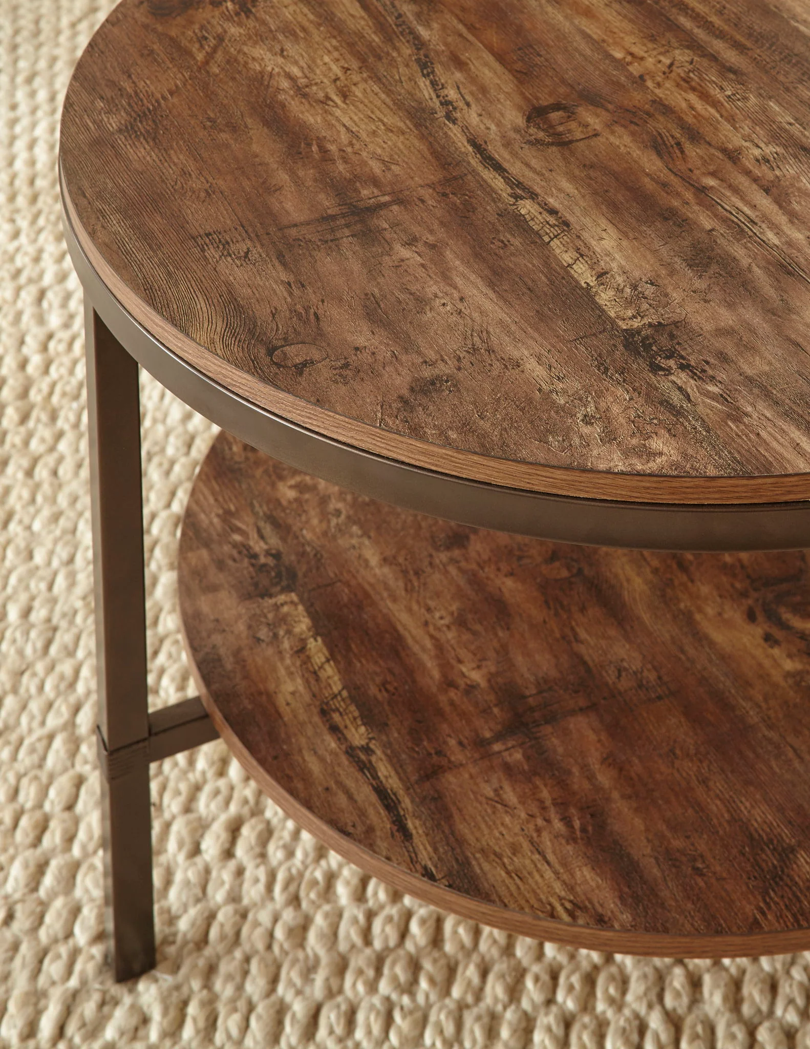 Sedona - Silvershield 3 Piece Occasional Table Set - Brown - Image 2