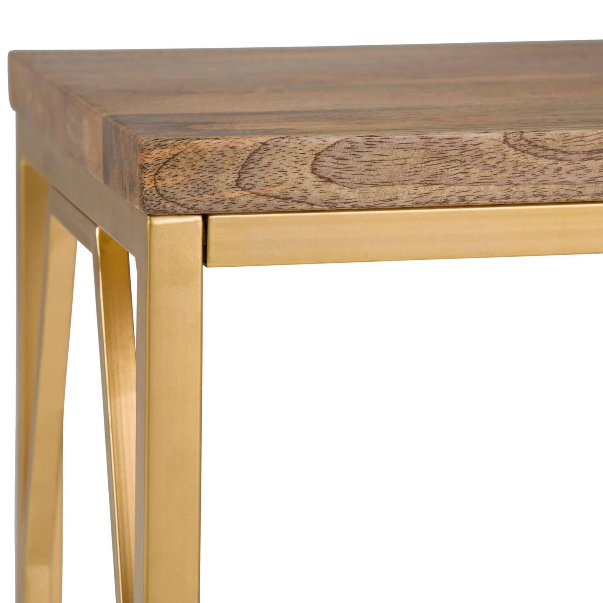 Selma - Handcrafted Metal And Wood Accent Table - Image 6