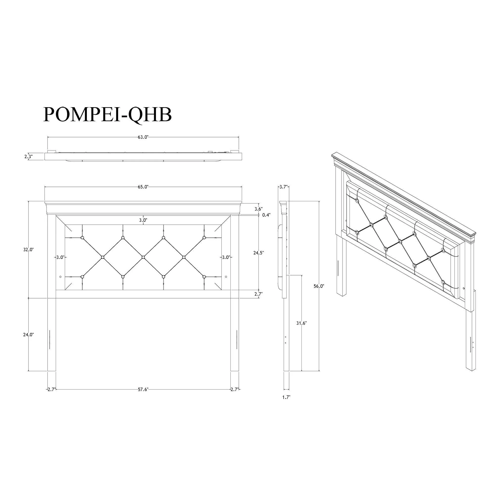 Shaker - Bed With LED Lighting And Crystal Inspired Tufted Headboard - Image 10