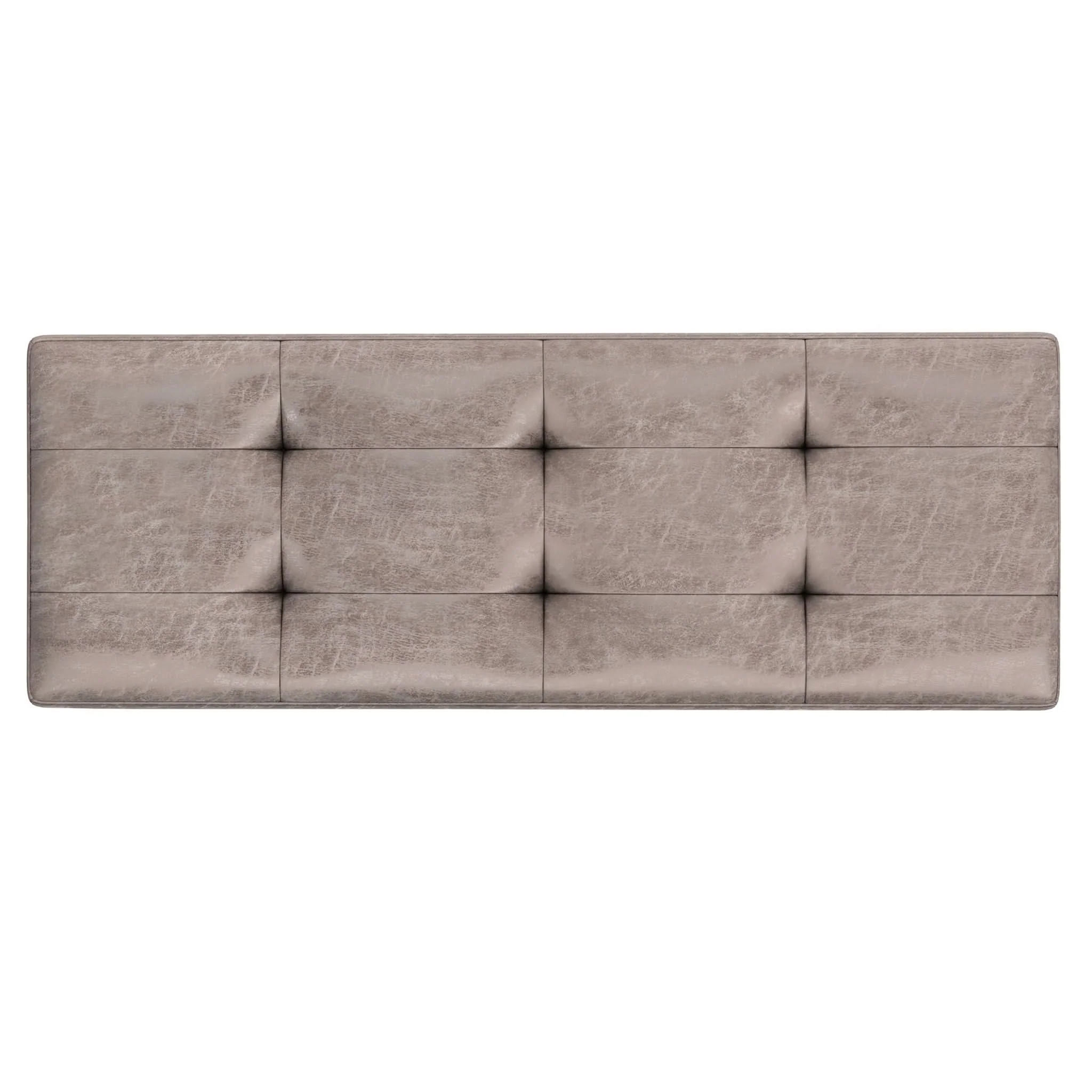 Shay - Large Square Coffee Table Storage Ottoman Mid-Century Style - Image 39