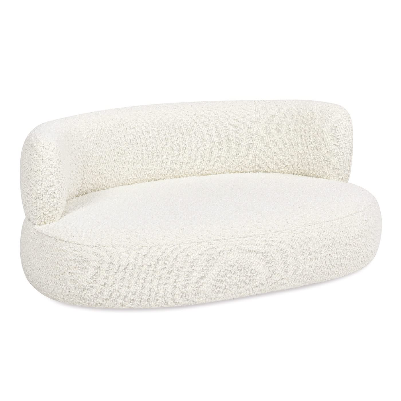 Shep - Curved Dog Sofa Bed Medium - Ivory White - Image 4