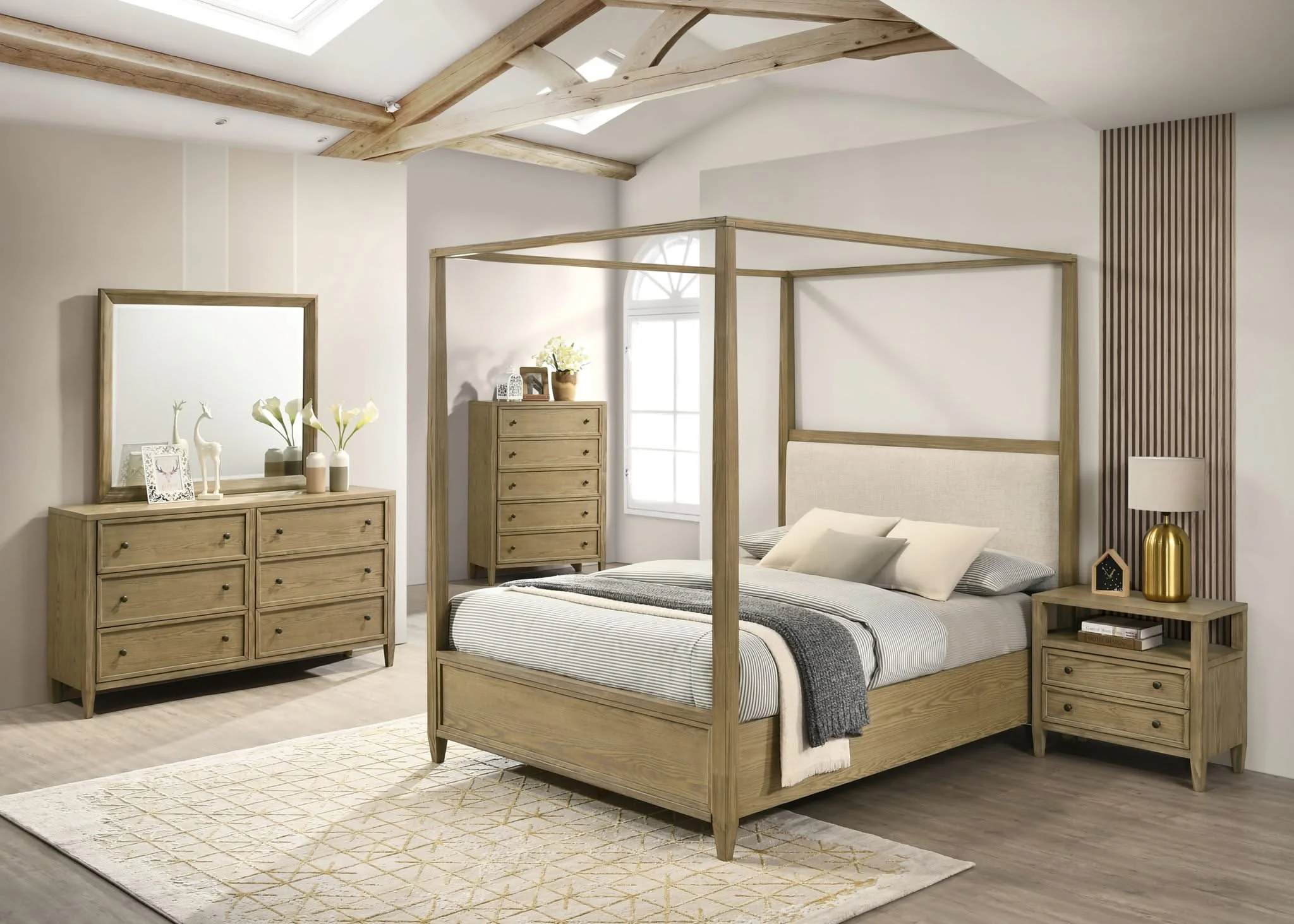 Sienna - Dresser & Mirror - Ash - Image 4