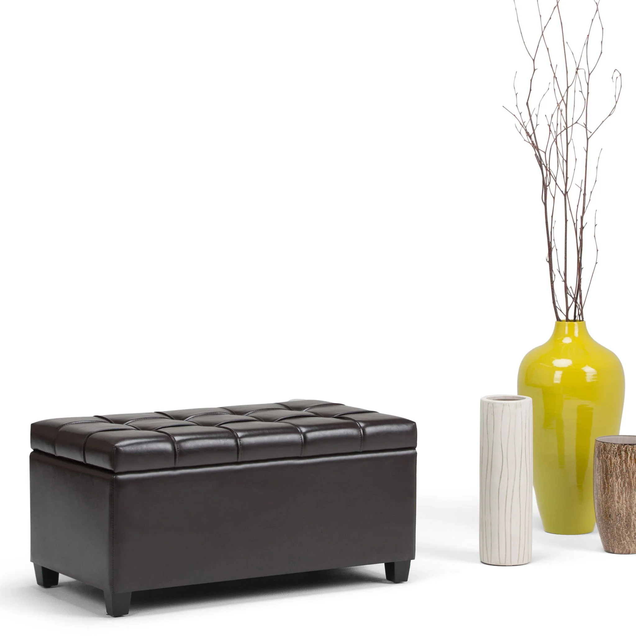 Sienna - Upholstered Storage Ottoman Bench - Image 15
