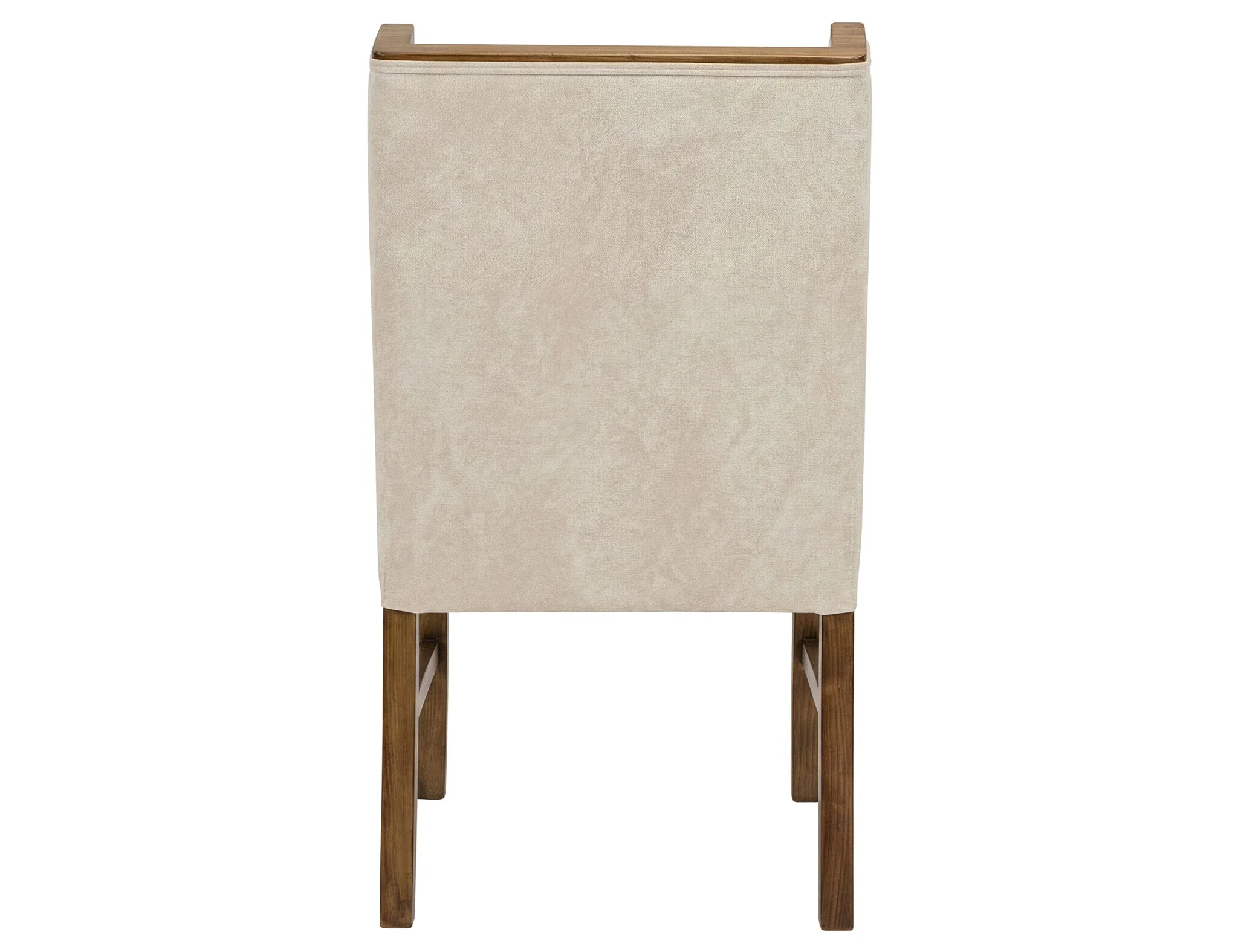 Silver - 39'' Upholstered Chair (Set of 2) - Ivory / Dark Brown - Image 4
