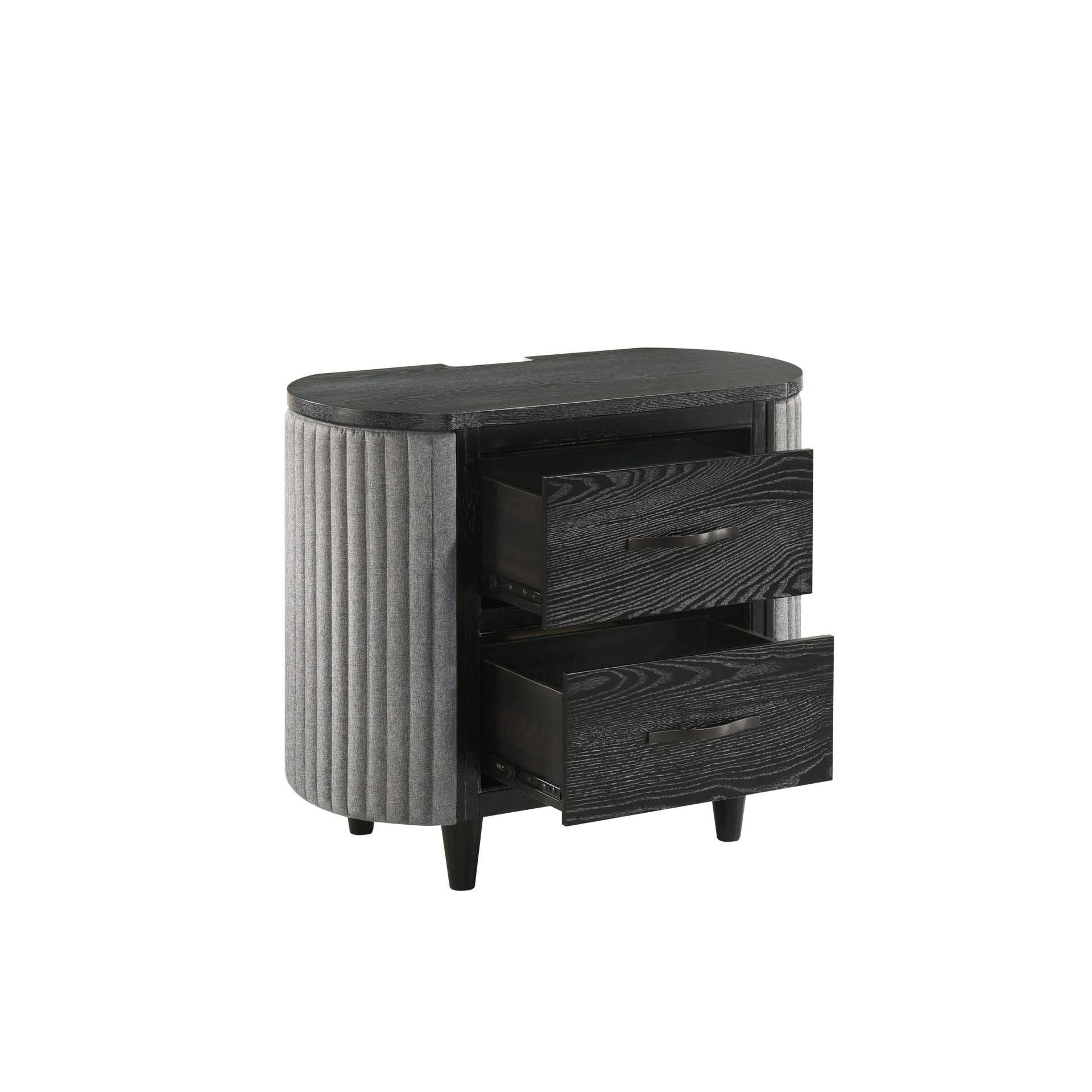Skyline - 2 Drawer Nightstand - Onyx - Image 4