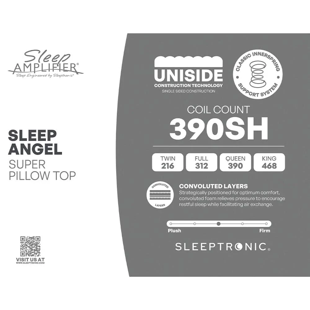 Sleep Angel® Super Euro Pillow Top Mattress with Plush Comfort and Innerspring Support - Image 4