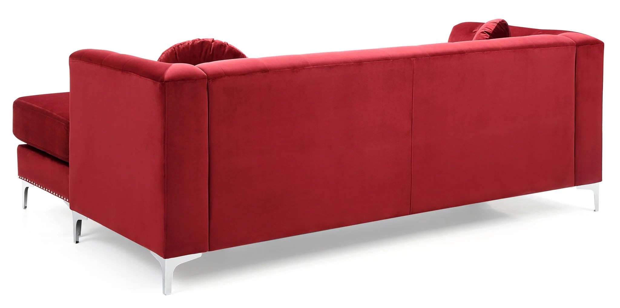 Soft y Micro Suede Sofa Chaise - Image 8