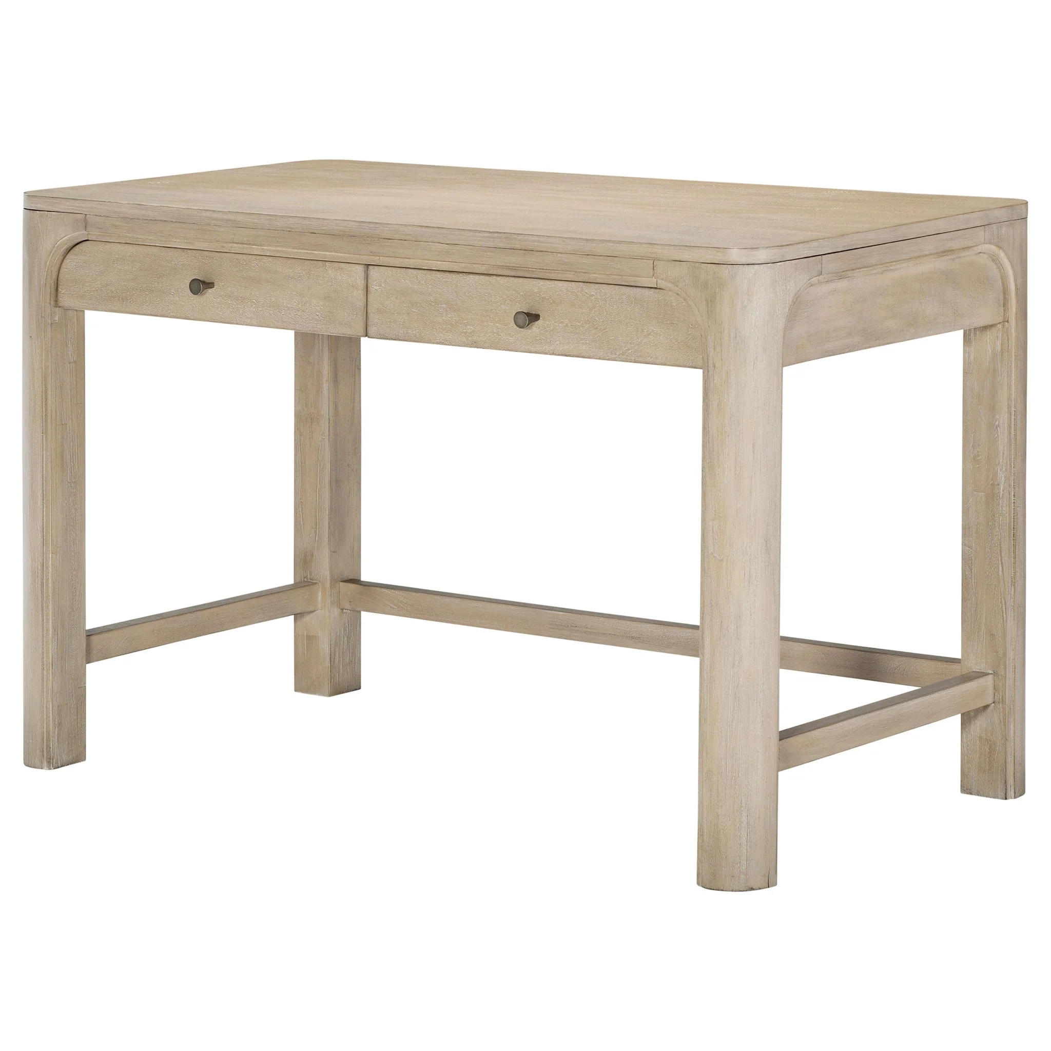 Solano 2-drawer Makeup Table Vanity Desk Weathered Mango - Image 4