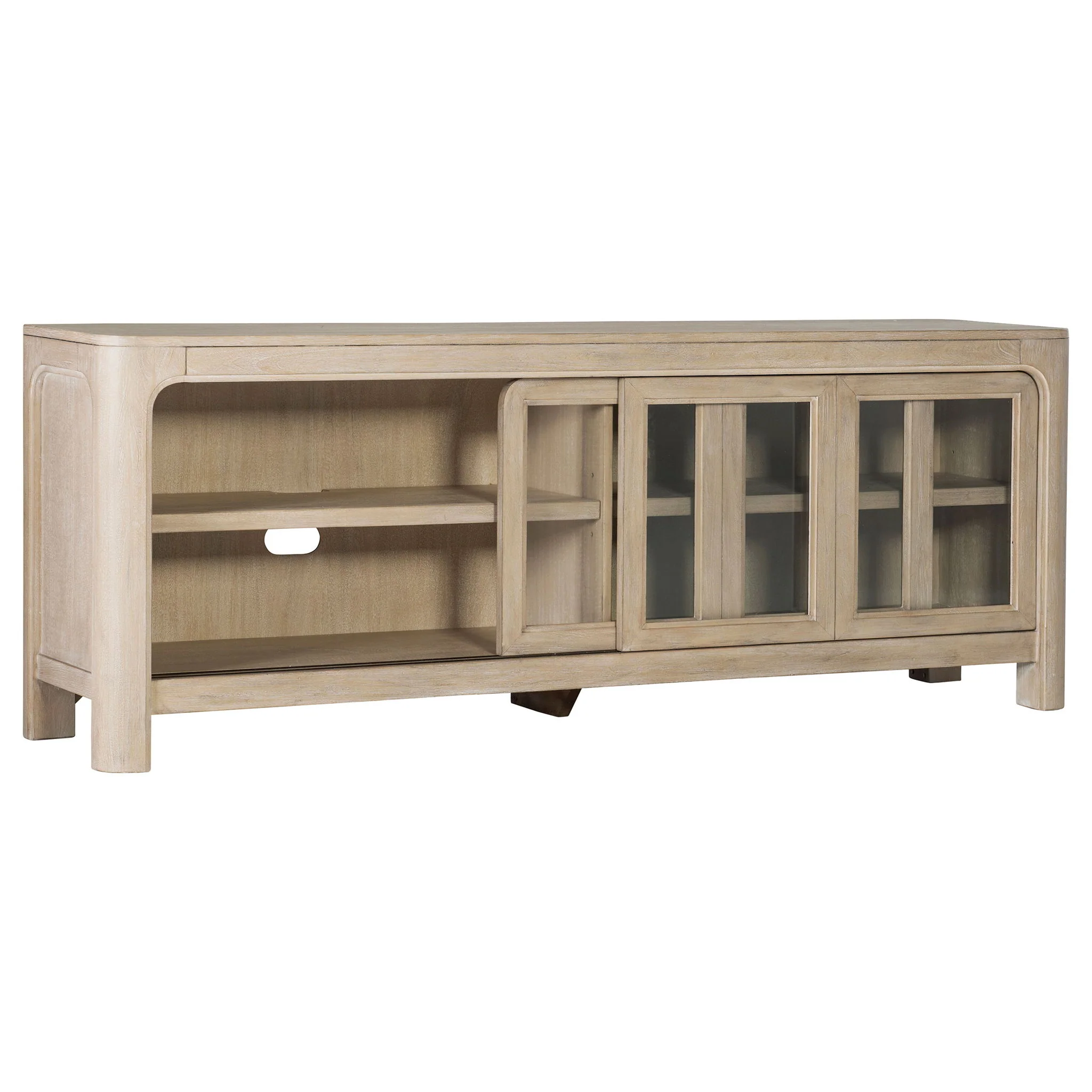 Solano 71-inch 2-door TV Stand Media Console Weathered Mango - Image 2