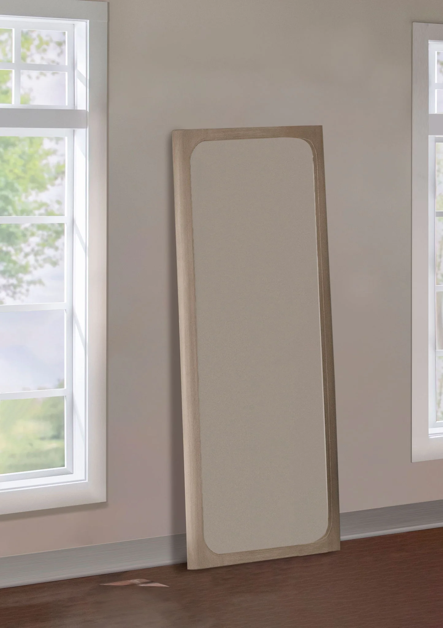 Solano 80-inch Full Length Floor Mirror Weathered Mango - Image 2