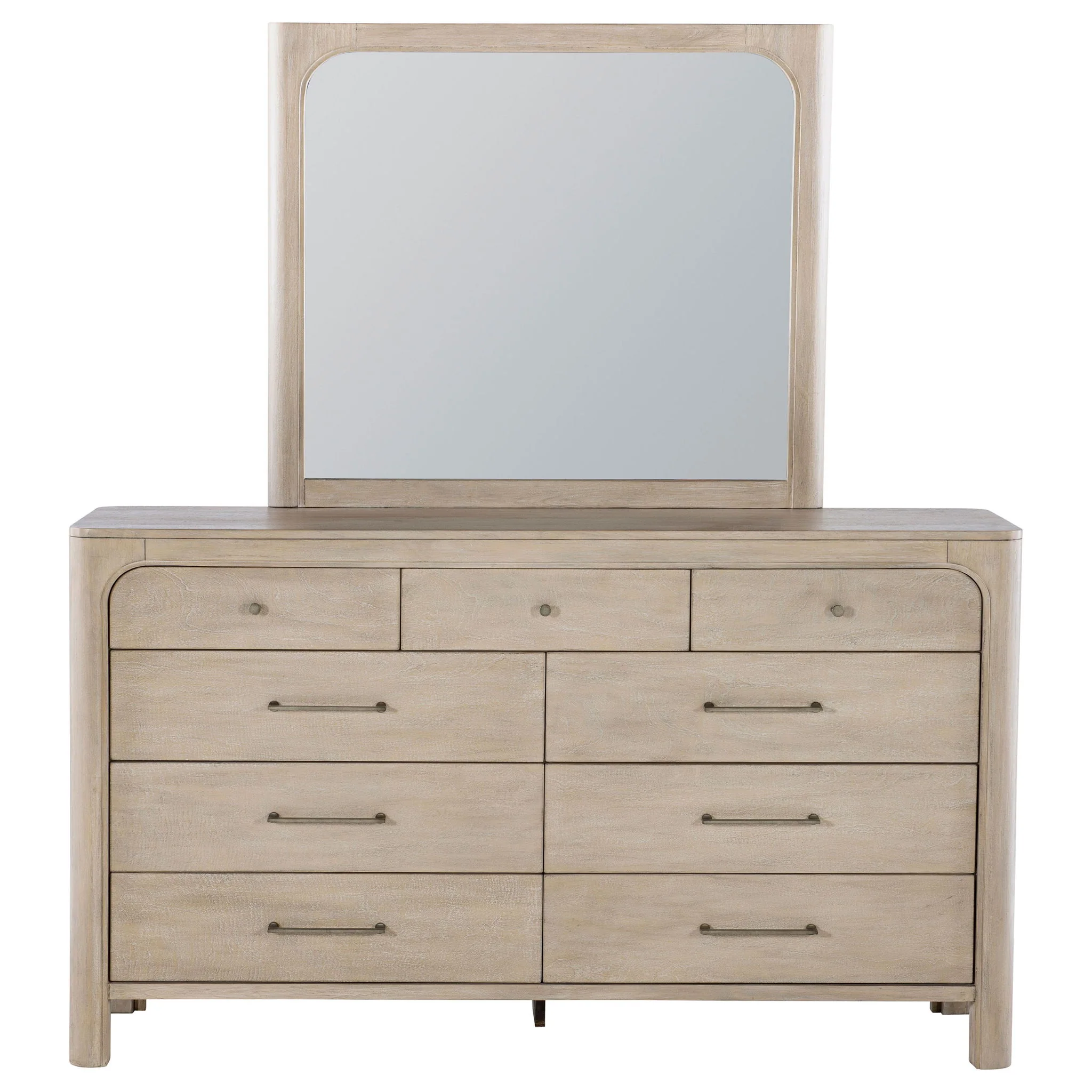 Solano 9-drawer Bedroom Dresser with Mirror Weathered Mango - Image 3