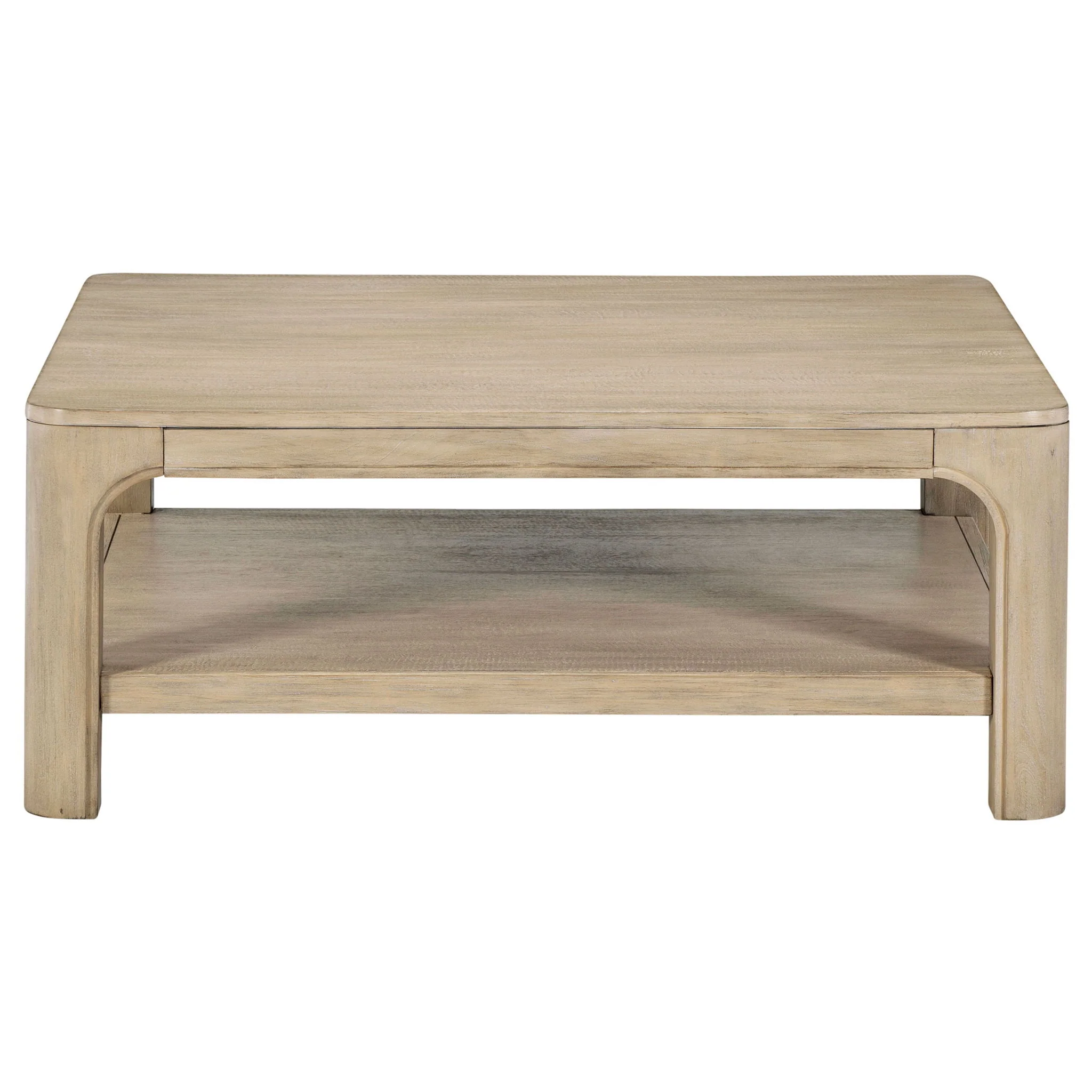 Solano Square Wood Cocktail Coffee Table Weathered Mango - Image 2