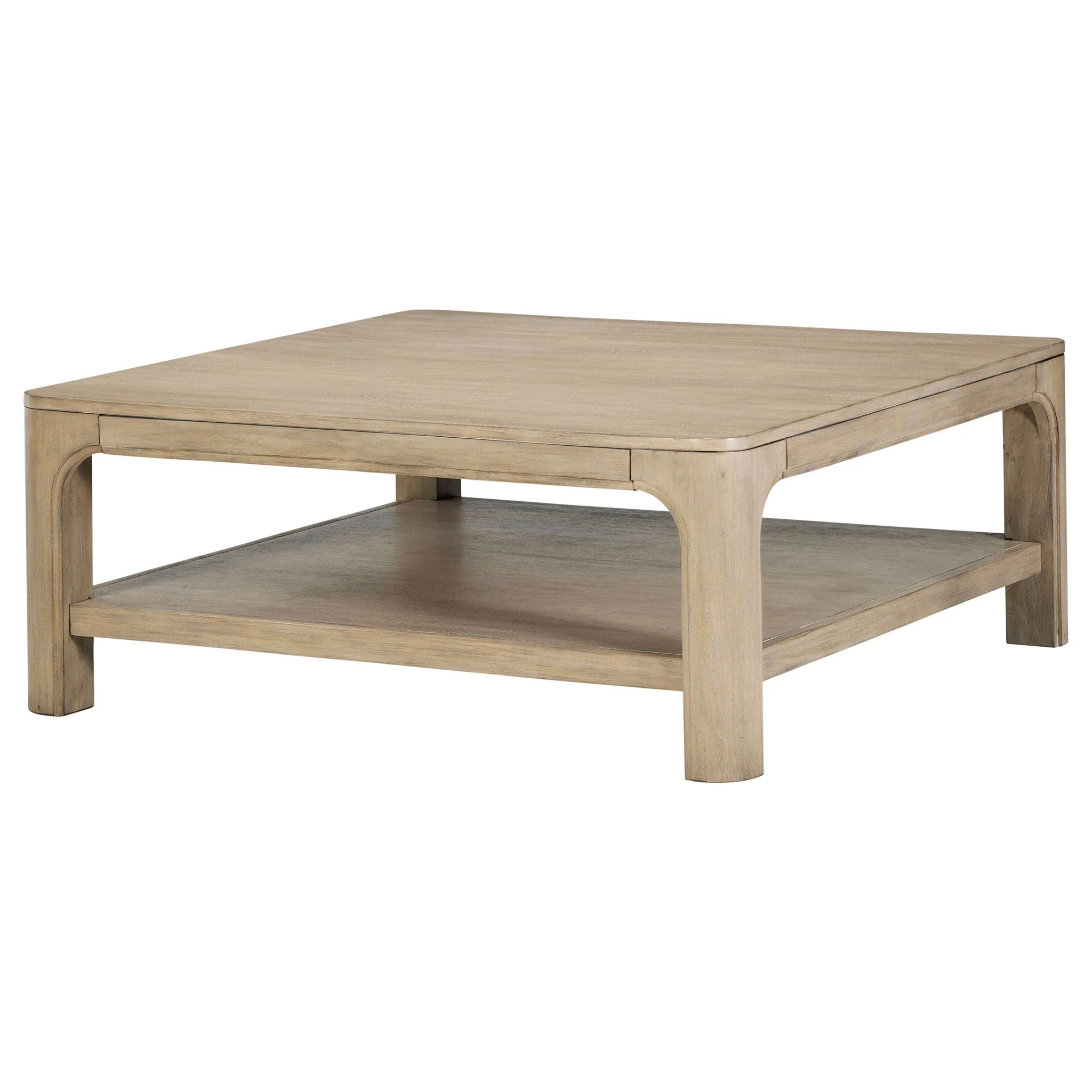 Solano Square Wood Cocktail Coffee Table Weathered Mango - Image 3