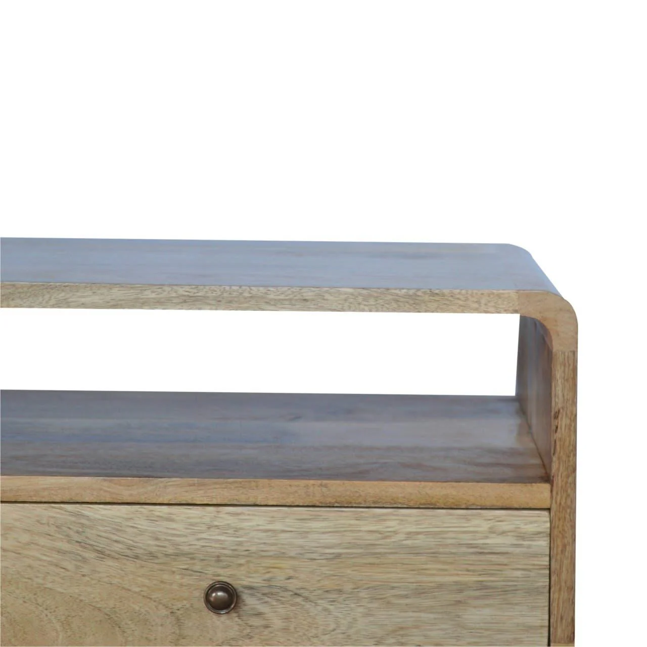 Solid Wood Curved Media Unit - Image 7