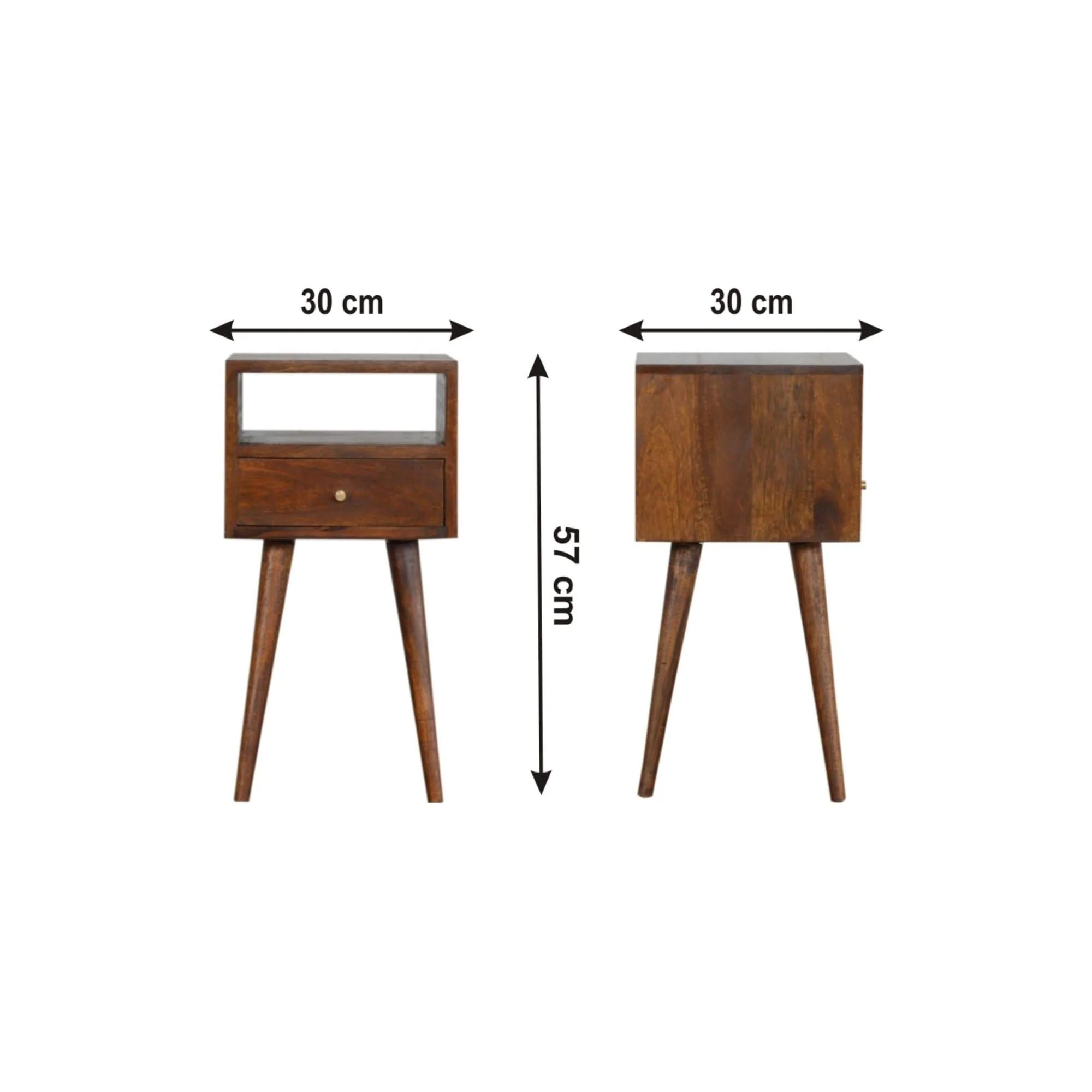 Solid Wood Mini Nightstand - Image 4