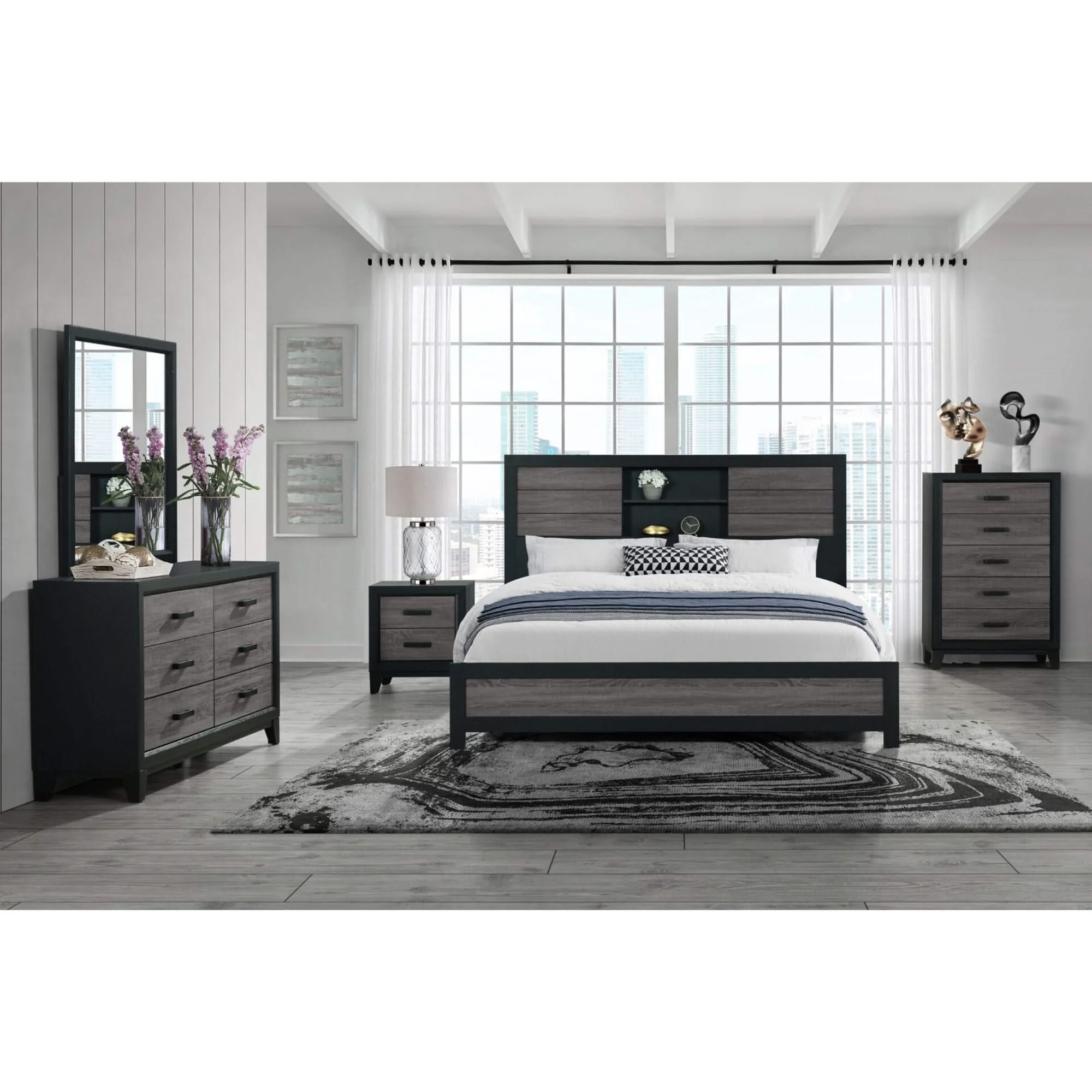 Soluto - Bed With Bookcase Headboard - Image 4