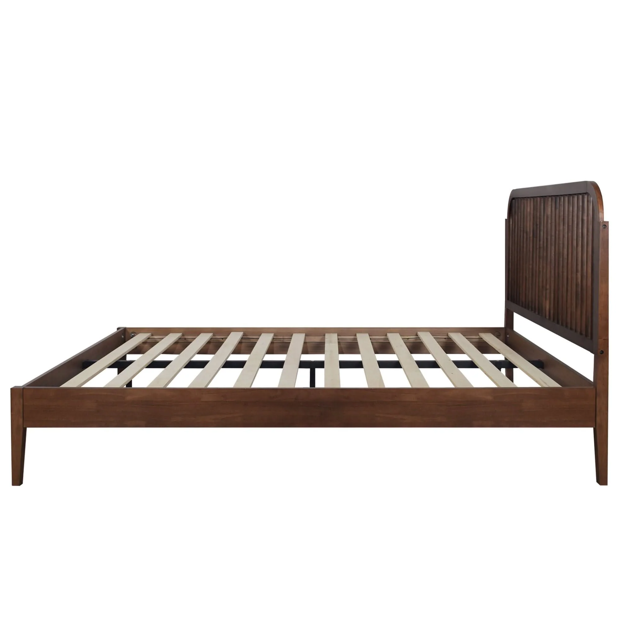 Soma - 5/0 Platform Spindle Queen Bed - Walnut - Image 2