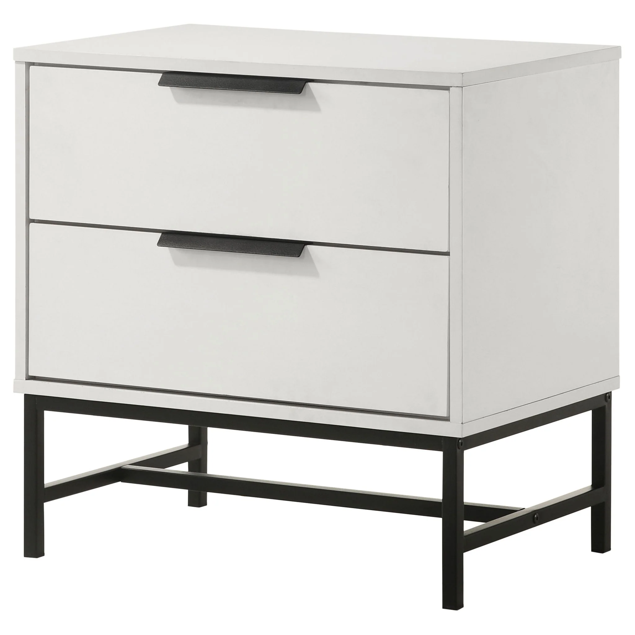 Sonora 2-drawer Nightstand Bedside Table White - Image 3
