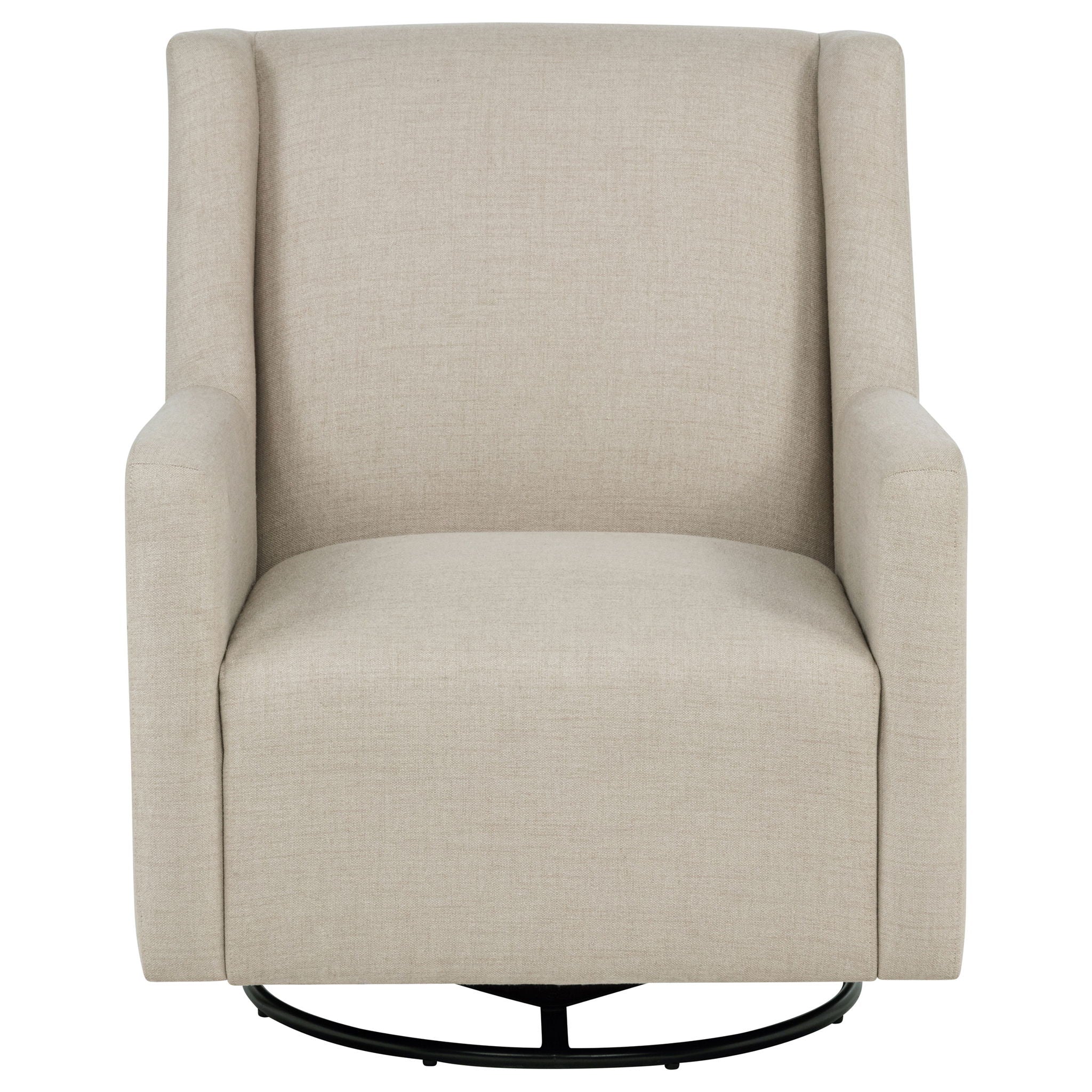 Sorrel Fabric Upholstered Swivel Glider Arm Chair Latte - Image 3