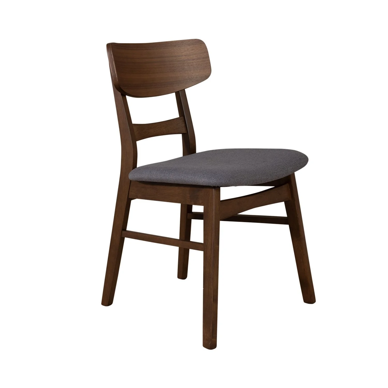 Space Savers - Panel Back Side Chair - Walnut - Image 2