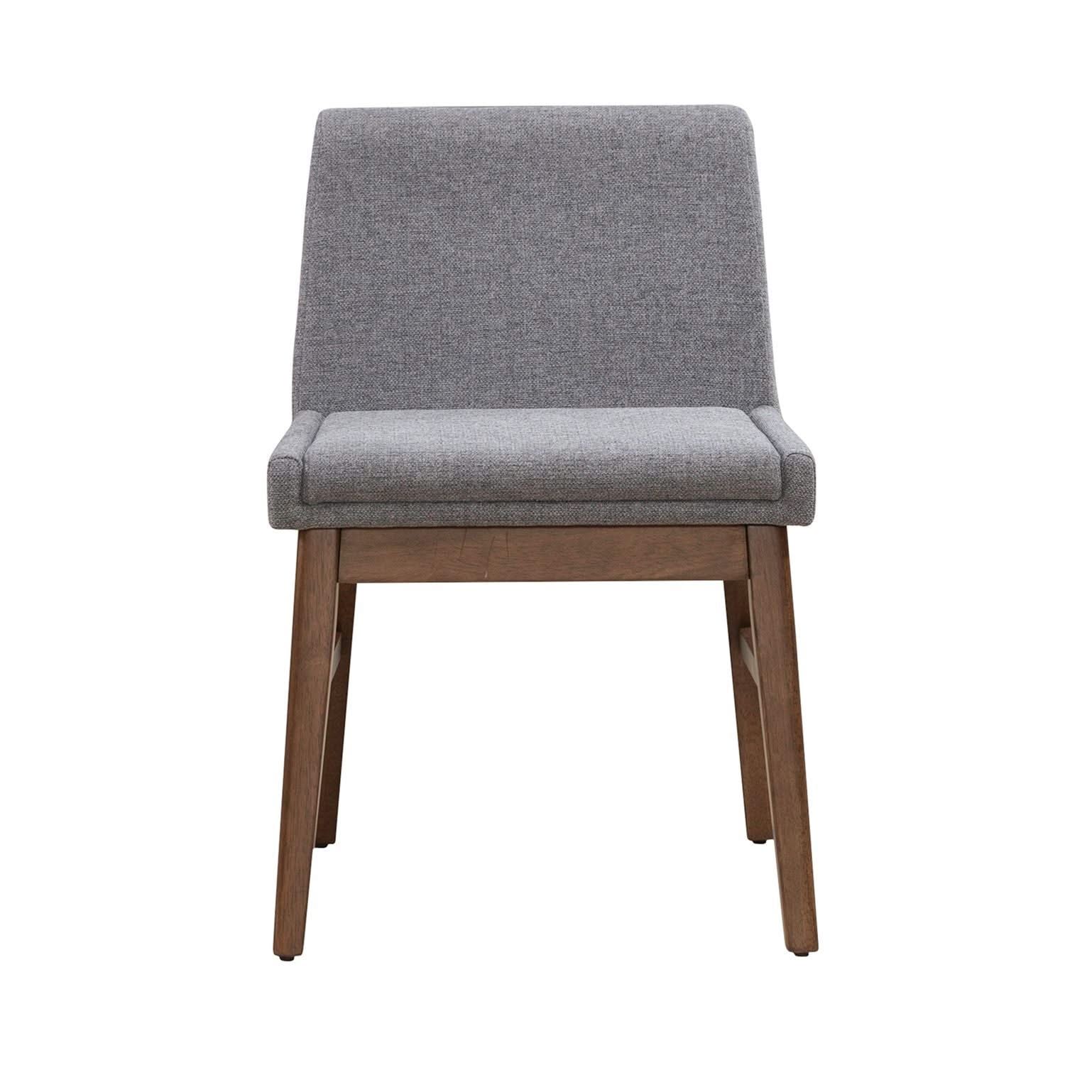 Space Savers - Upholstered Side Chair - Walnut - Image 2