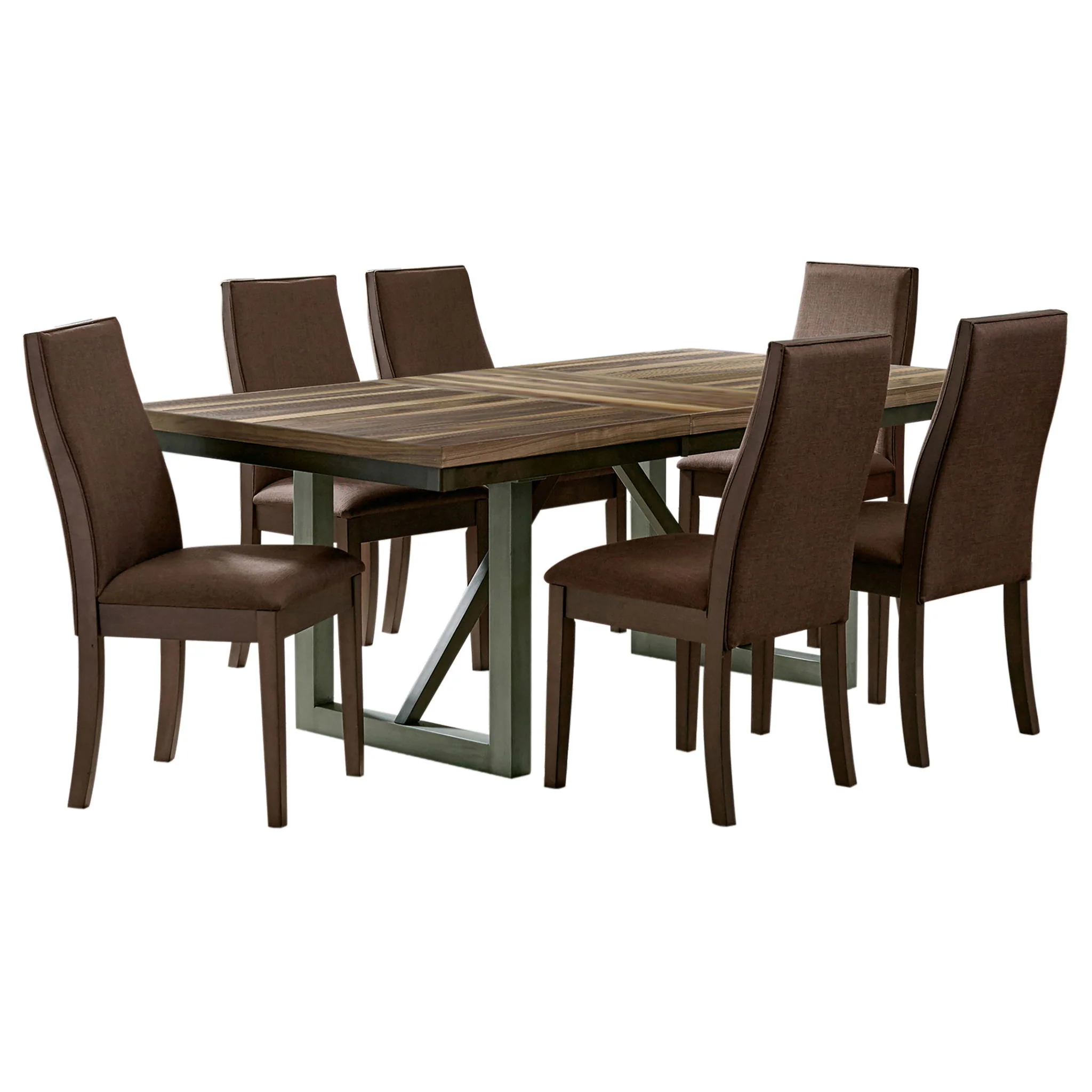 Spring Creek 7-piece Rectangular Dining Table Set Chocolate - Image 3