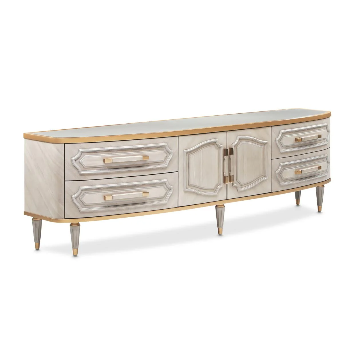 St. Charles - Media Cabinet - Dove Gray - Image 3