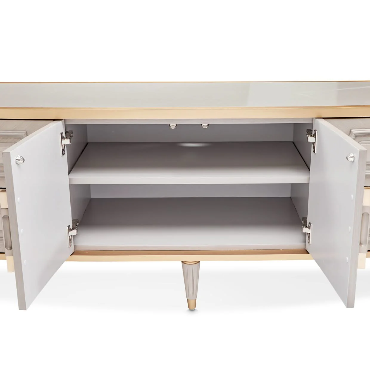 St. Charles - Media Cabinet - Dove Gray - Image 4