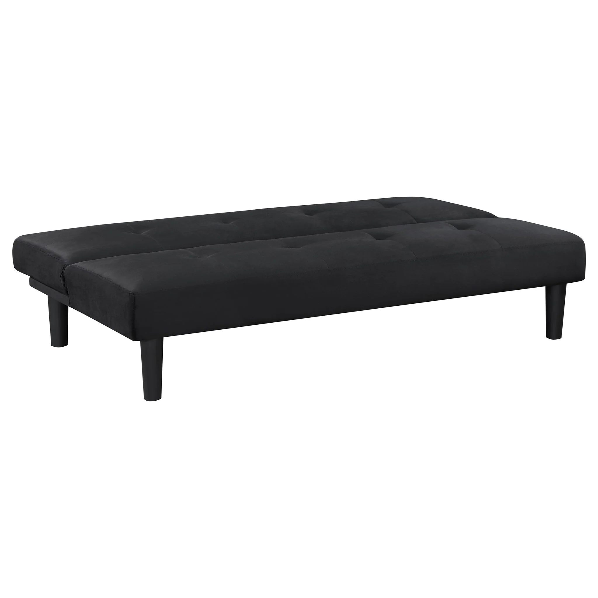 Stanford Upholstered Tufted Convertible Sofa Bed Black - Image 3