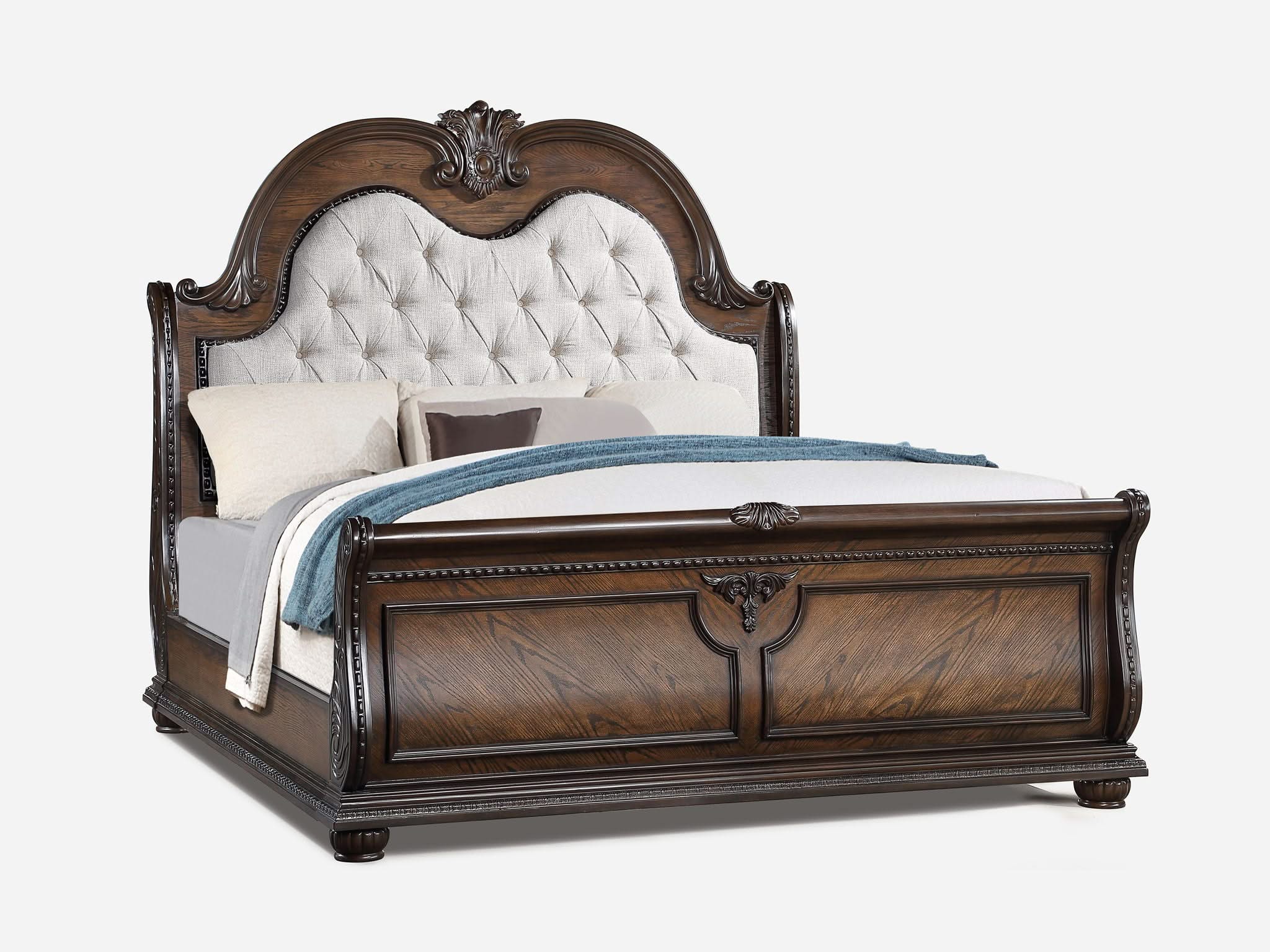 Stanley - California King 4 Piece Bedroom Set - Oak - Image 4