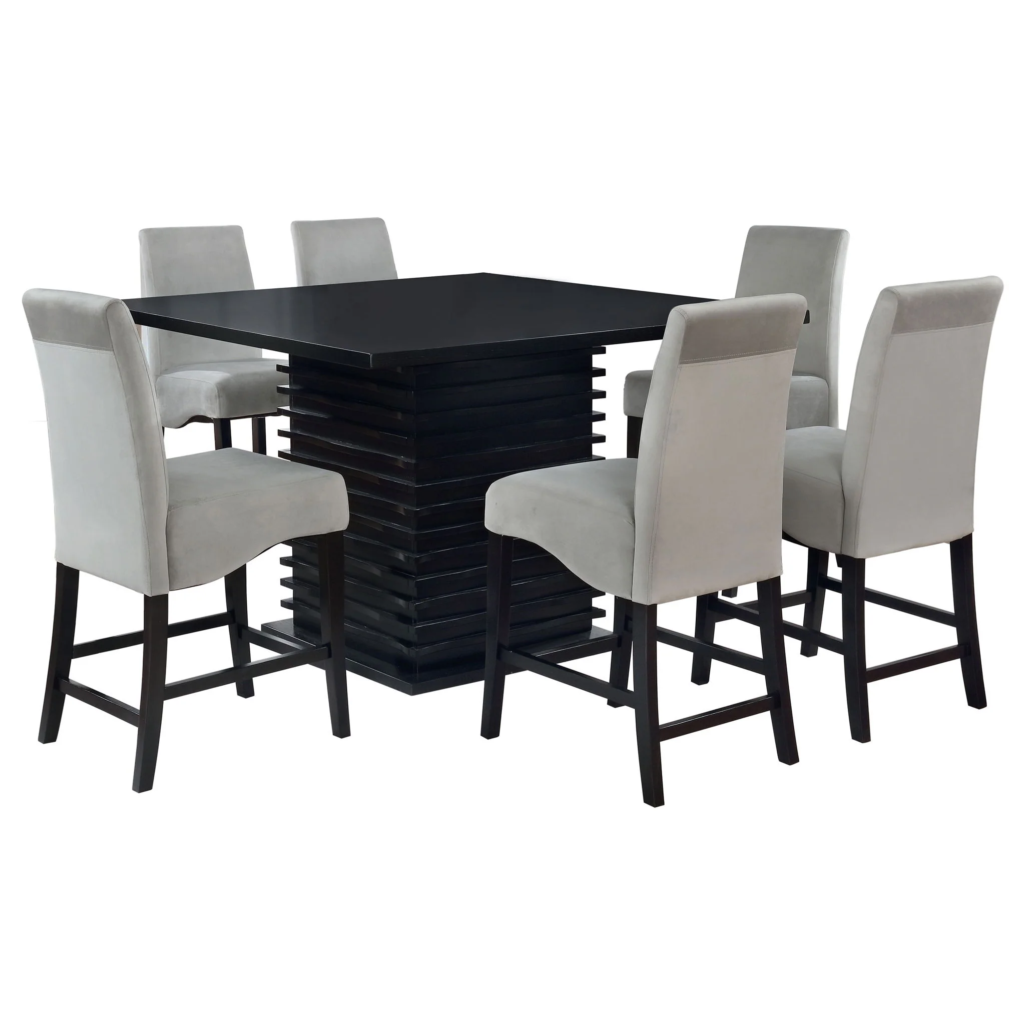 Stanton 7-piece Square Counter Height Dining Table Set Grey - Image 2