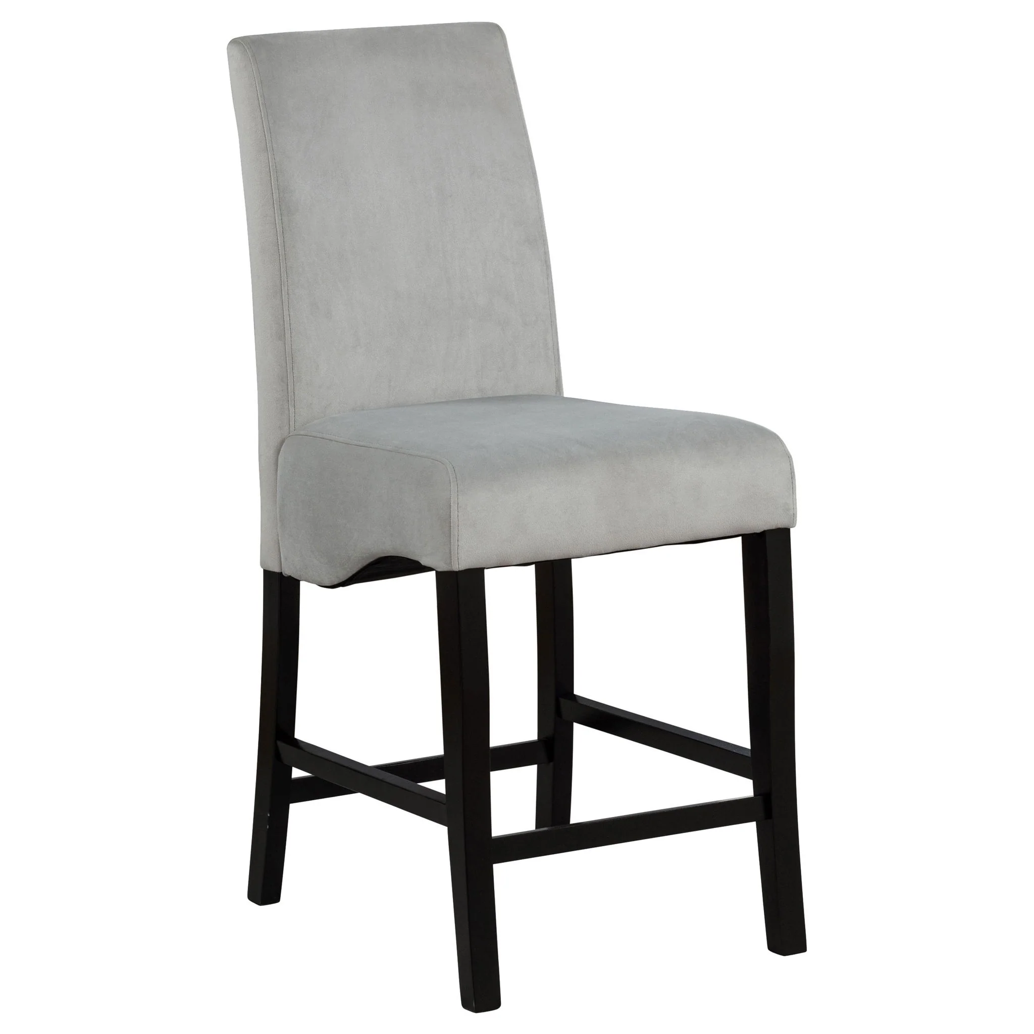 Stanton Velvet Upholstered Counter Chair Grey (Set of 2) - Image 3