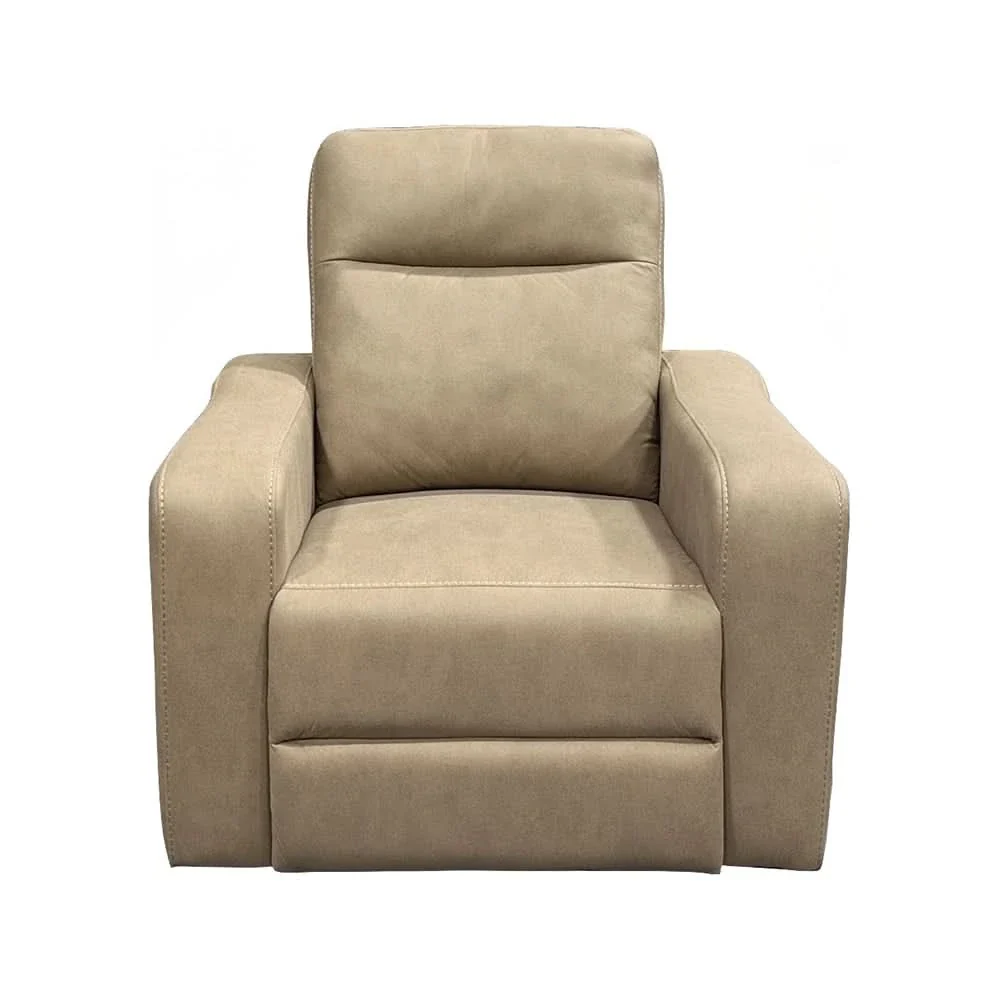 Sting Beige Manual Recliner with Plush Cushioning - Image 2