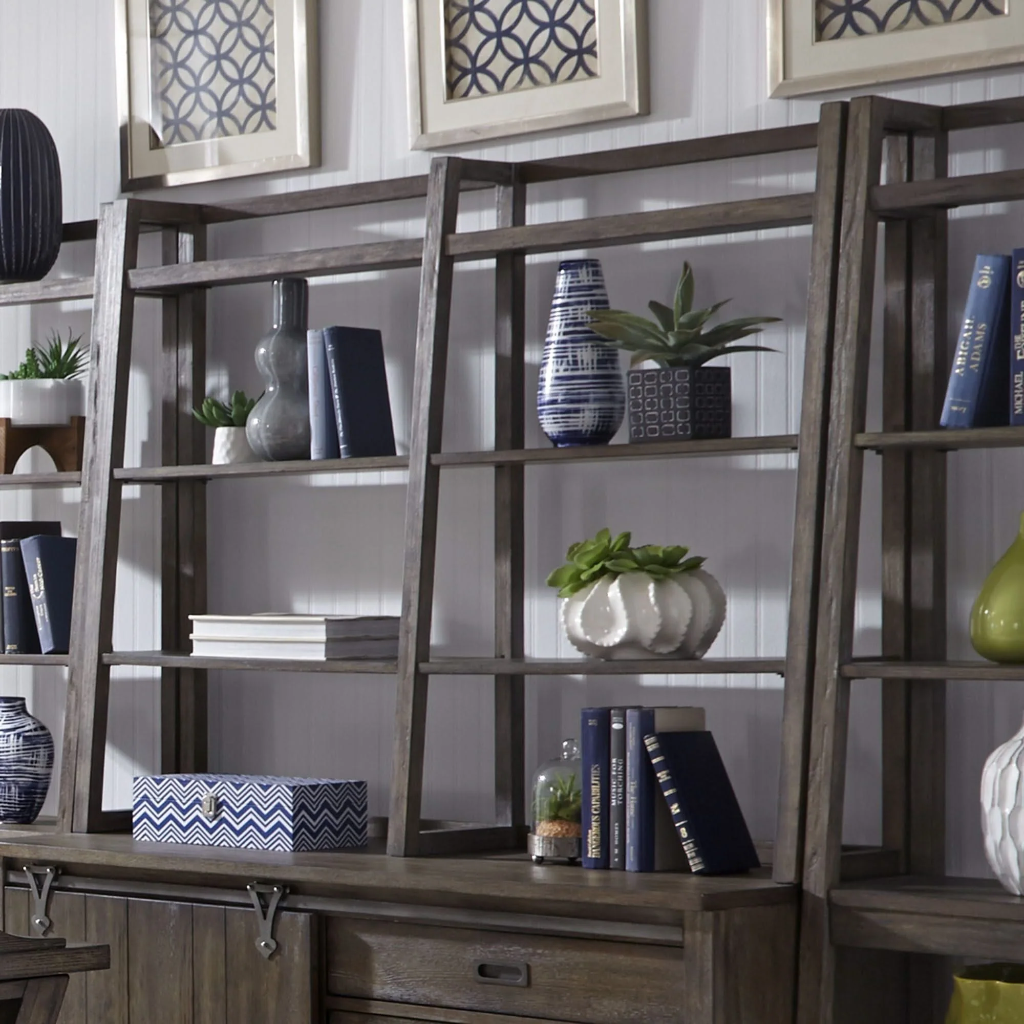 Stone Brook - Credenza Hutch - Rustic Saddle - Image 2