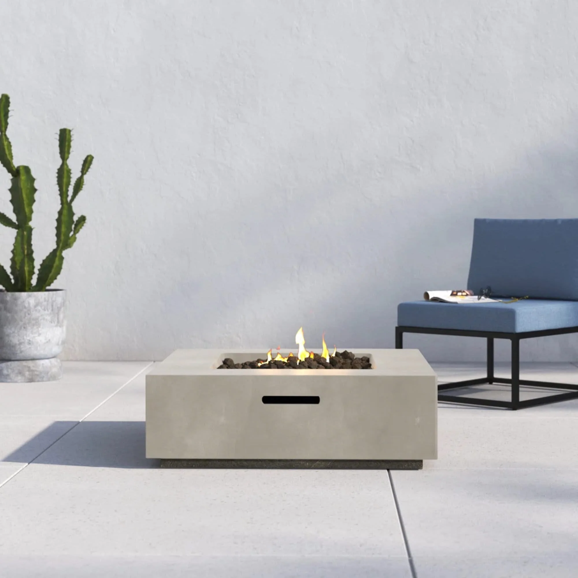Streamlined Aesthetic Outdoor Fire Pit Table - Image 4