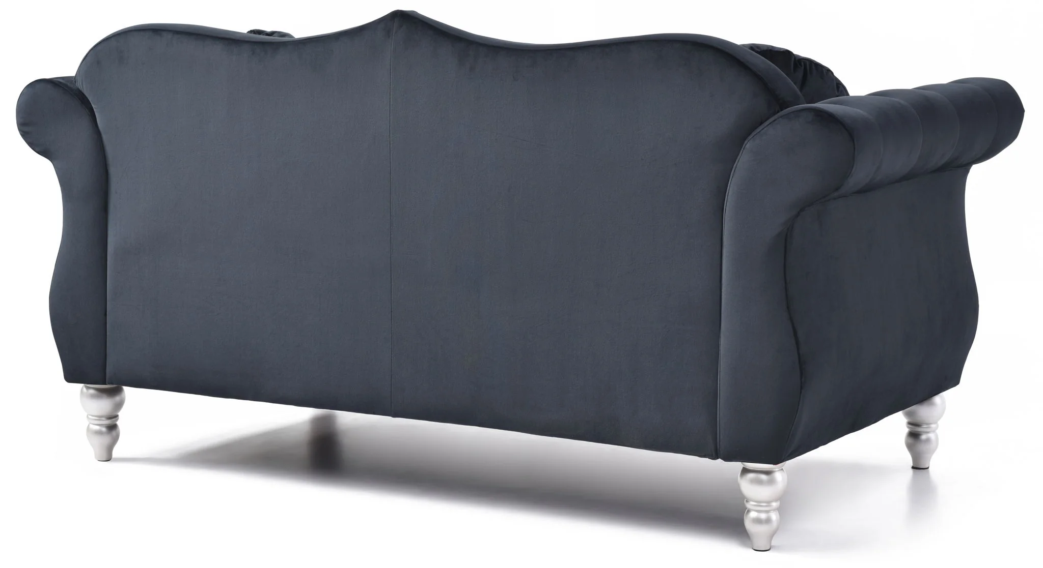 Stylish Flared Arm Loveseat - Image 14
