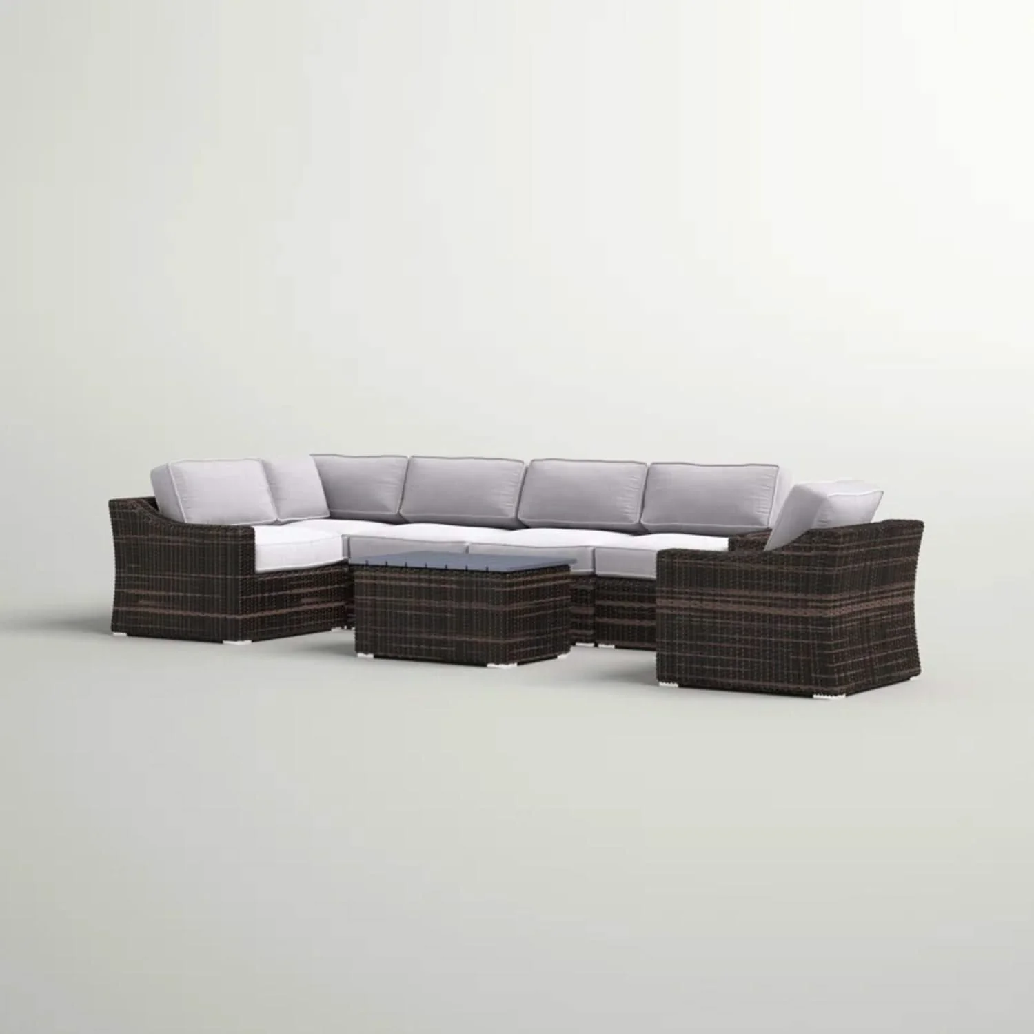 Stylish Sofa Seating Group With Cushions Perfect For Outdoor Gatherings - Image 10