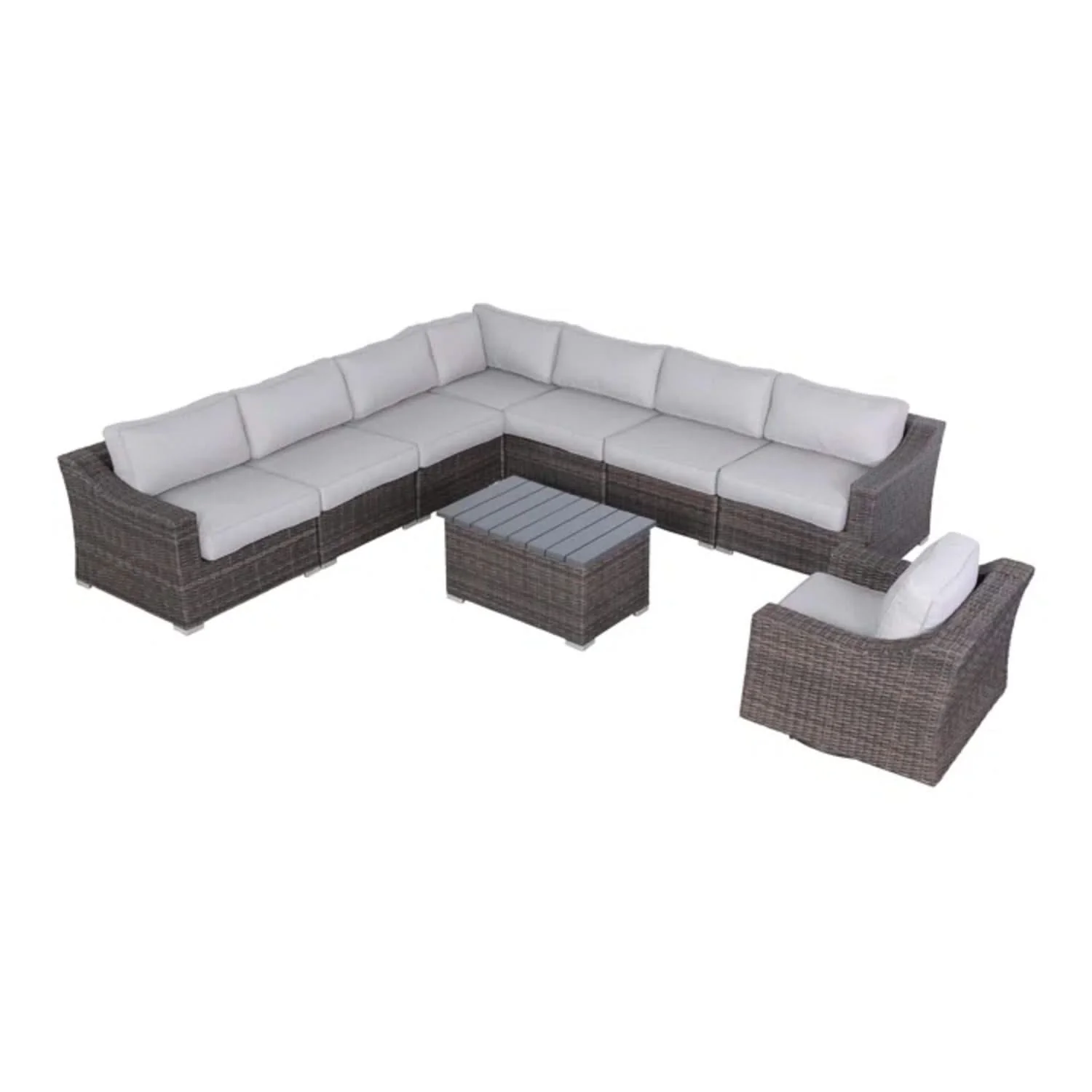 Stylish Sofa Seating Group With Cushions Perfect For Outdoor Gatherings - Image 11