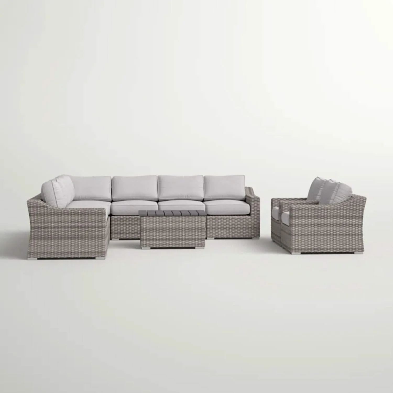 Stylish Sofa Seating Group With Cushions Perfect For Outdoor Gatherings - Image 18