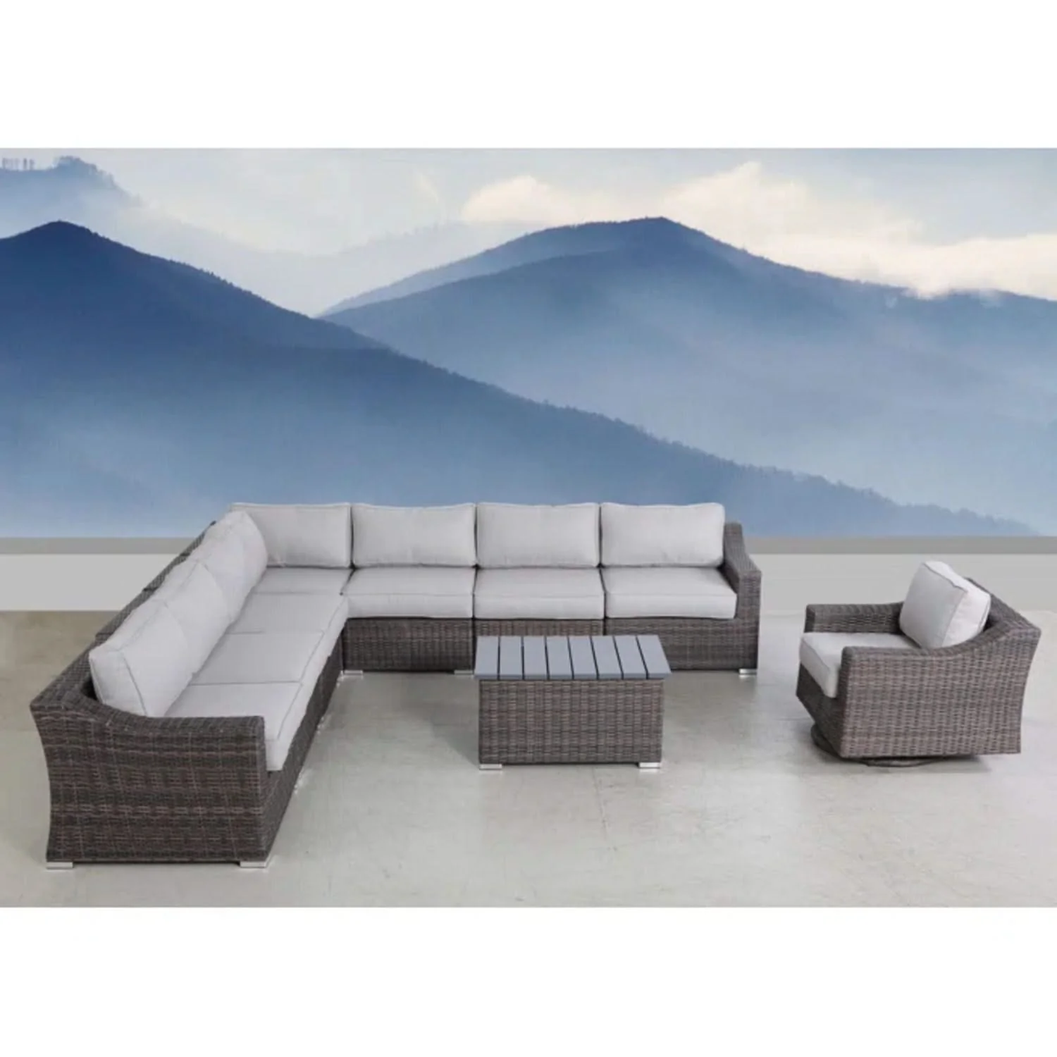 Stylish Sofa Seating Group With Cushions Perfect For Outdoor Gatherings - Image 22