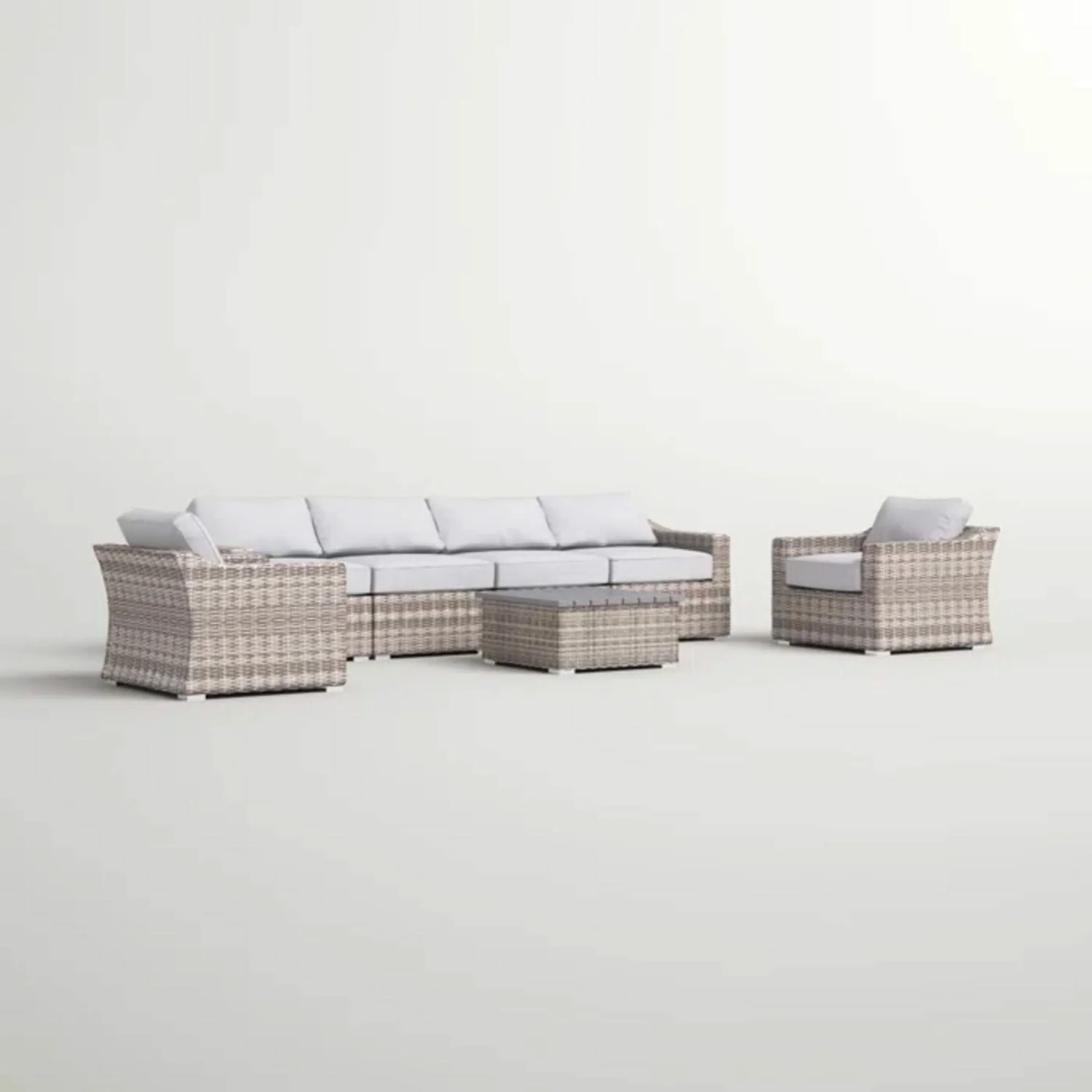 Stylish Sofa Seating Group With Cushions Perfect For Outdoor Gatherings - Image 29