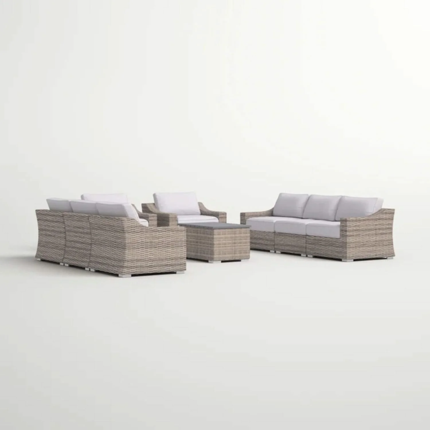 Stylish Sofa Seating Group With Cushions Perfect For Outdoor Gatherings - Image 59