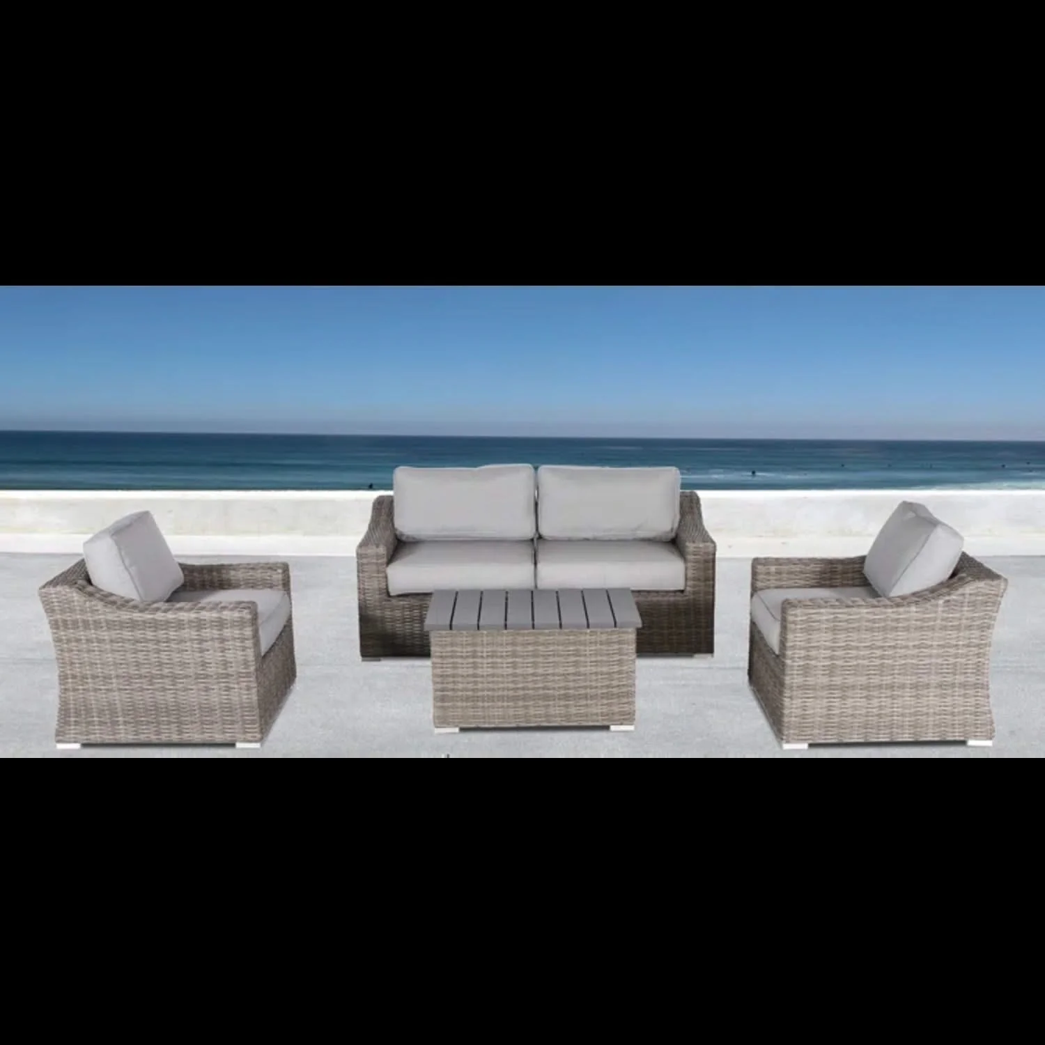 Stylish Sofa Seating Group With Cushions Perfect For Outdoor Gatherings - Image 64