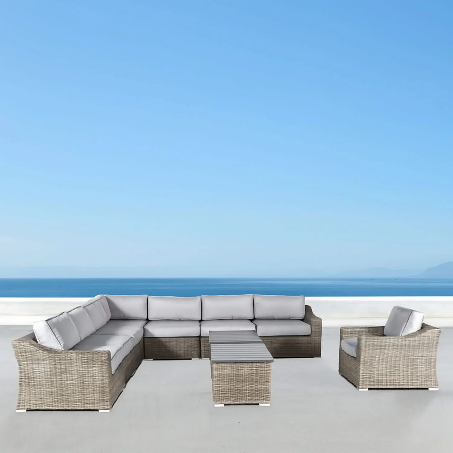 Stylish Sofa Seating Group With Cushions Perfect For Outdoor Gatherings - Image 69