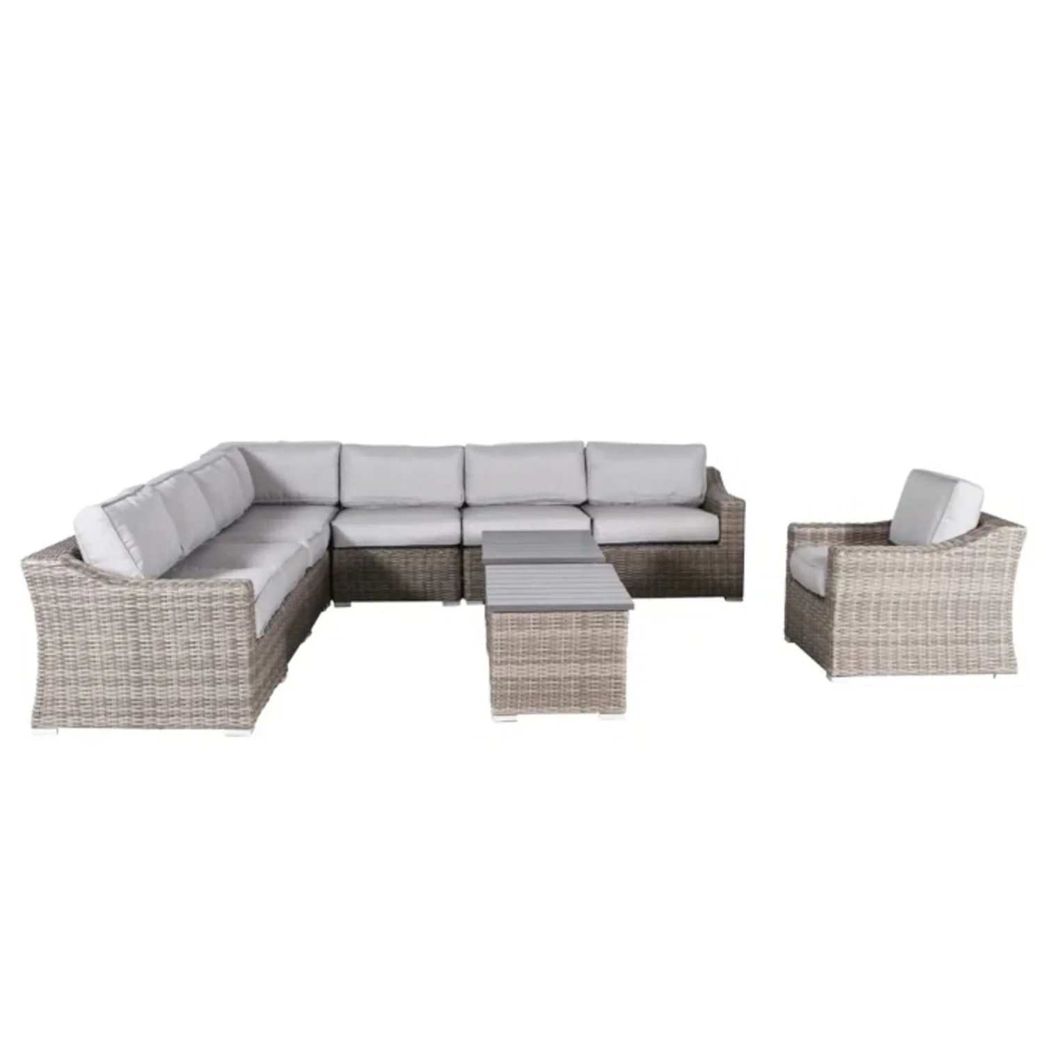 Stylish Sofa Seating Group With Cushions Perfect For Outdoor Gatherings - Image 7