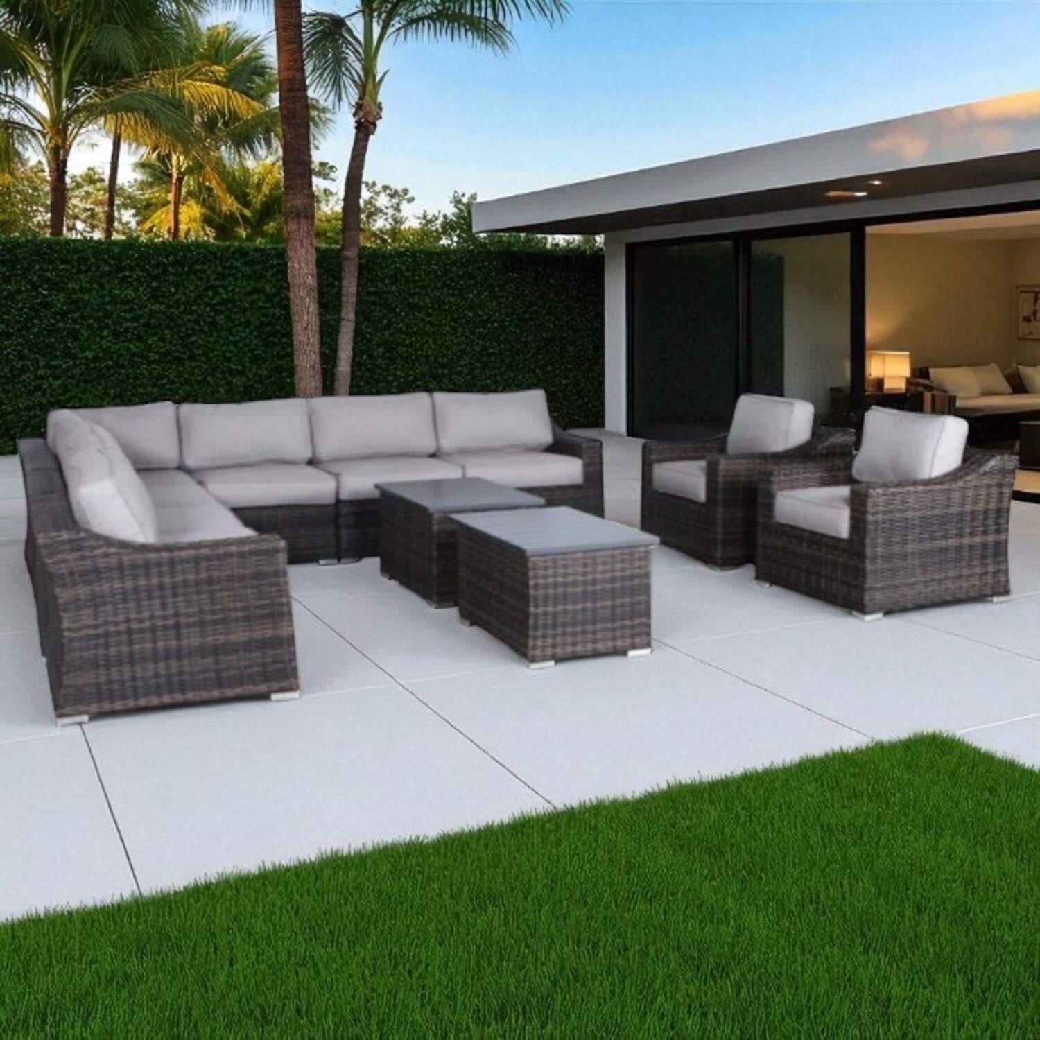 Stylish Sofa Seating Group With Cushions Perfect For Outdoor Gatherings - Image 71